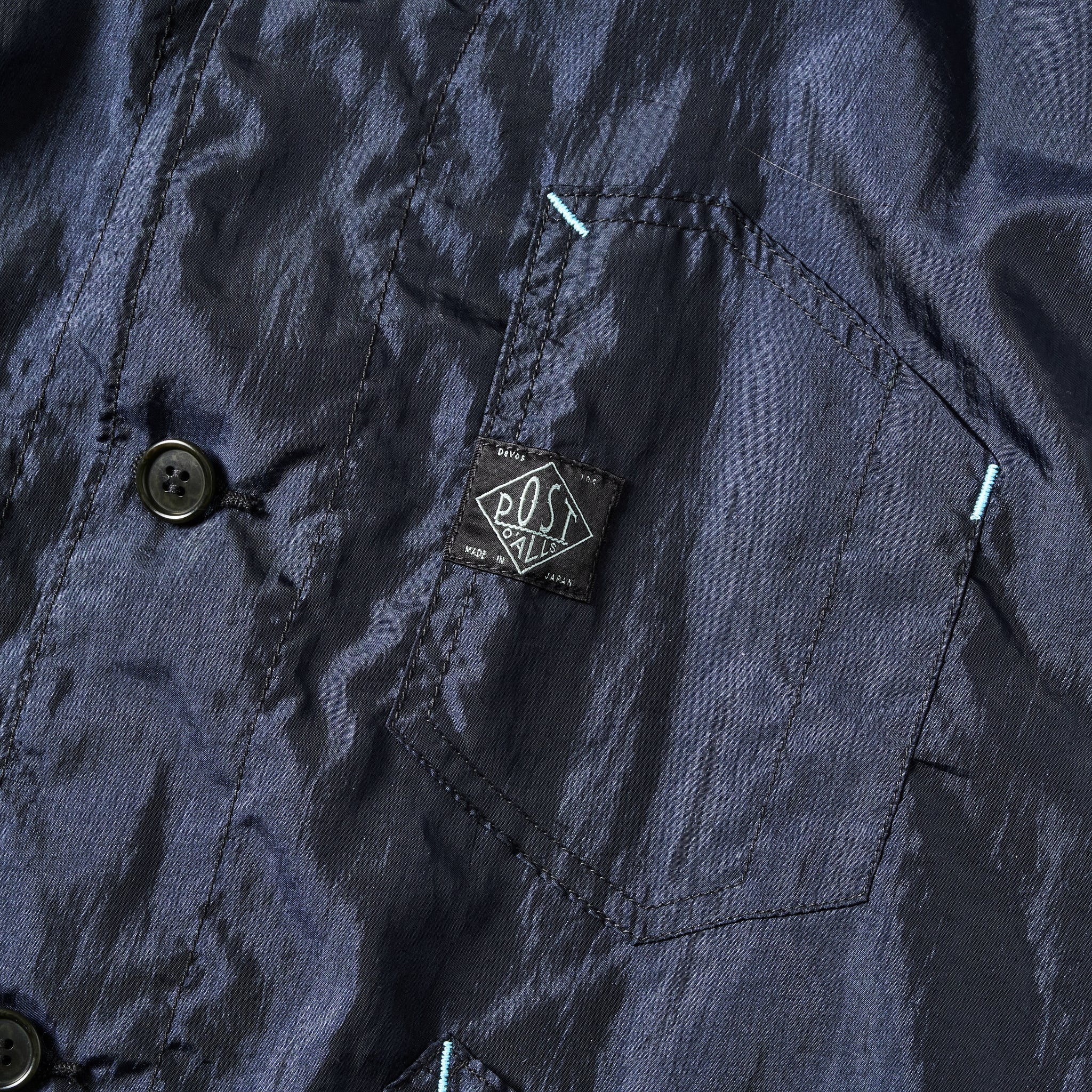 #1104-CTN Stoker's Jacket : crinkle nylon taffeta navy