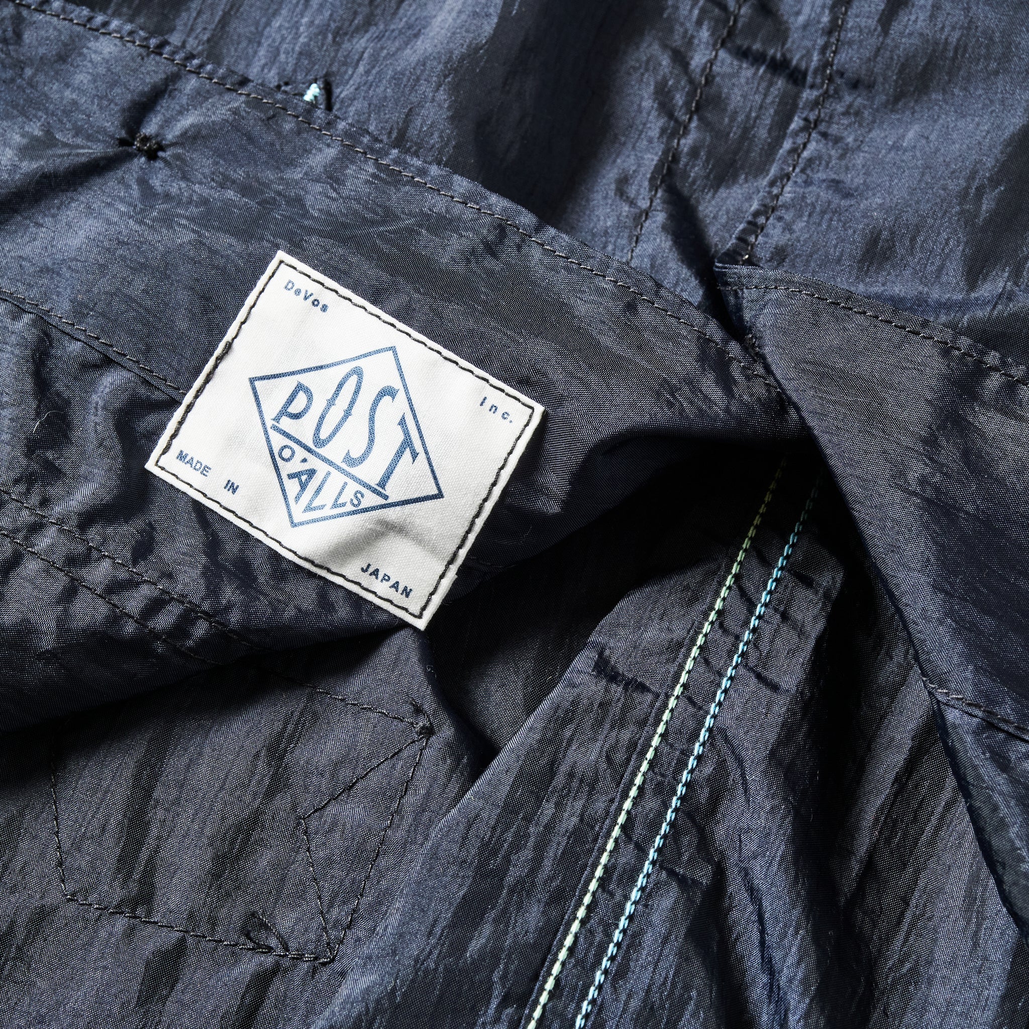 #1104-CTN Stoker's Jacket : crinkle nylon taffeta navy