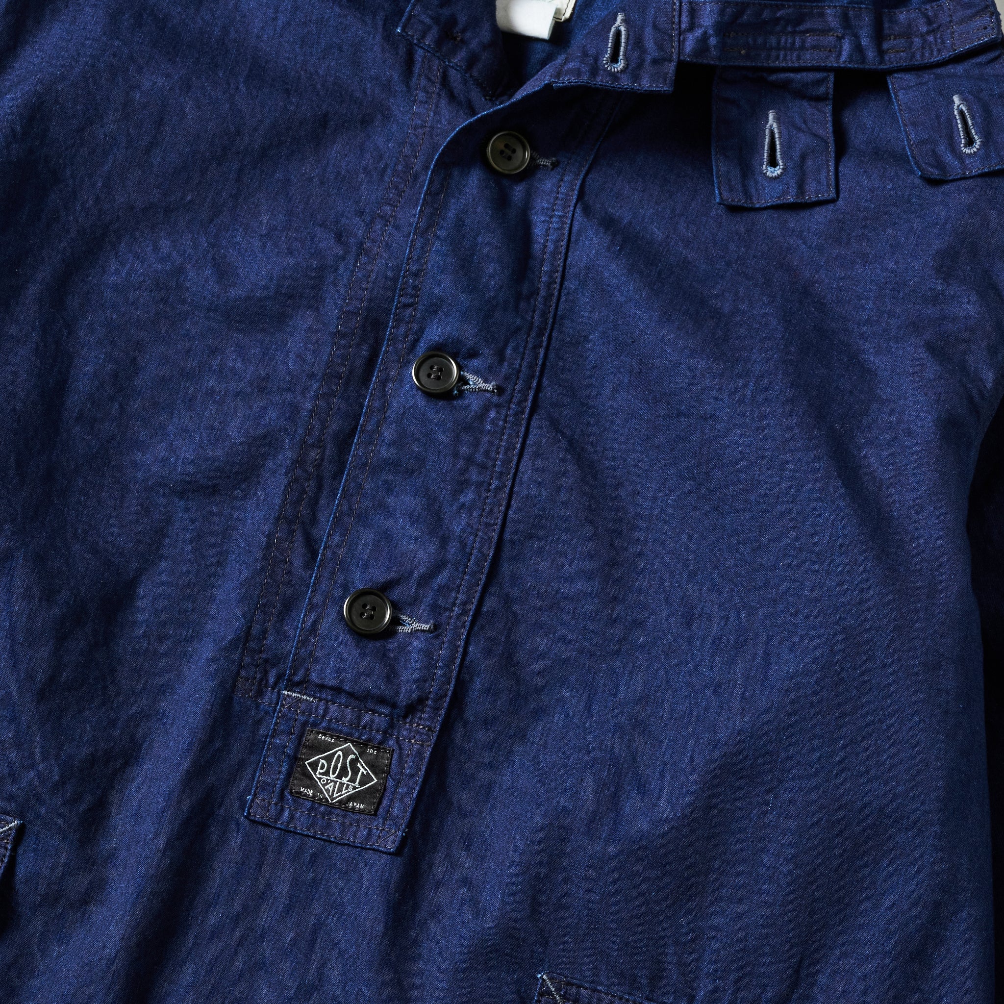 #1105-VTI NAVY Parka : vintage twill indigo