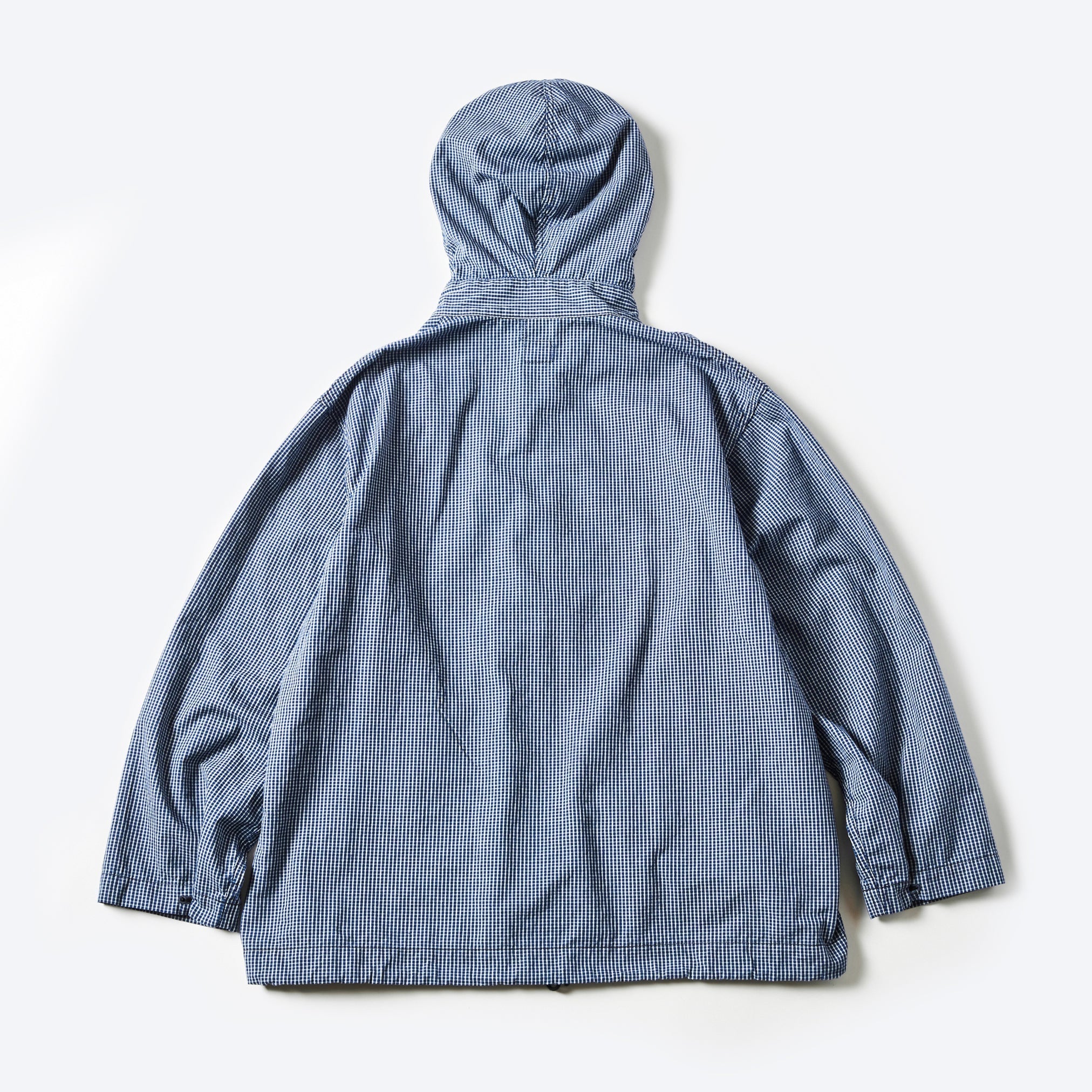 #1105-IC1 NAVY Parka : indigo check indigo