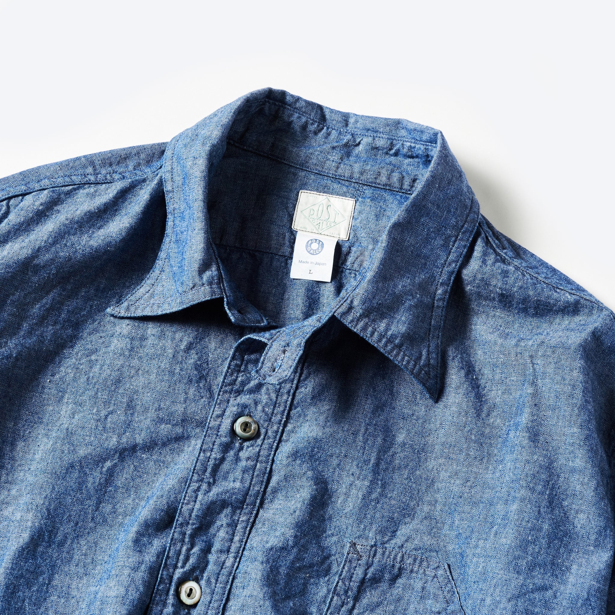 #1201-CC No.1 Shirt : classic chambray indigo