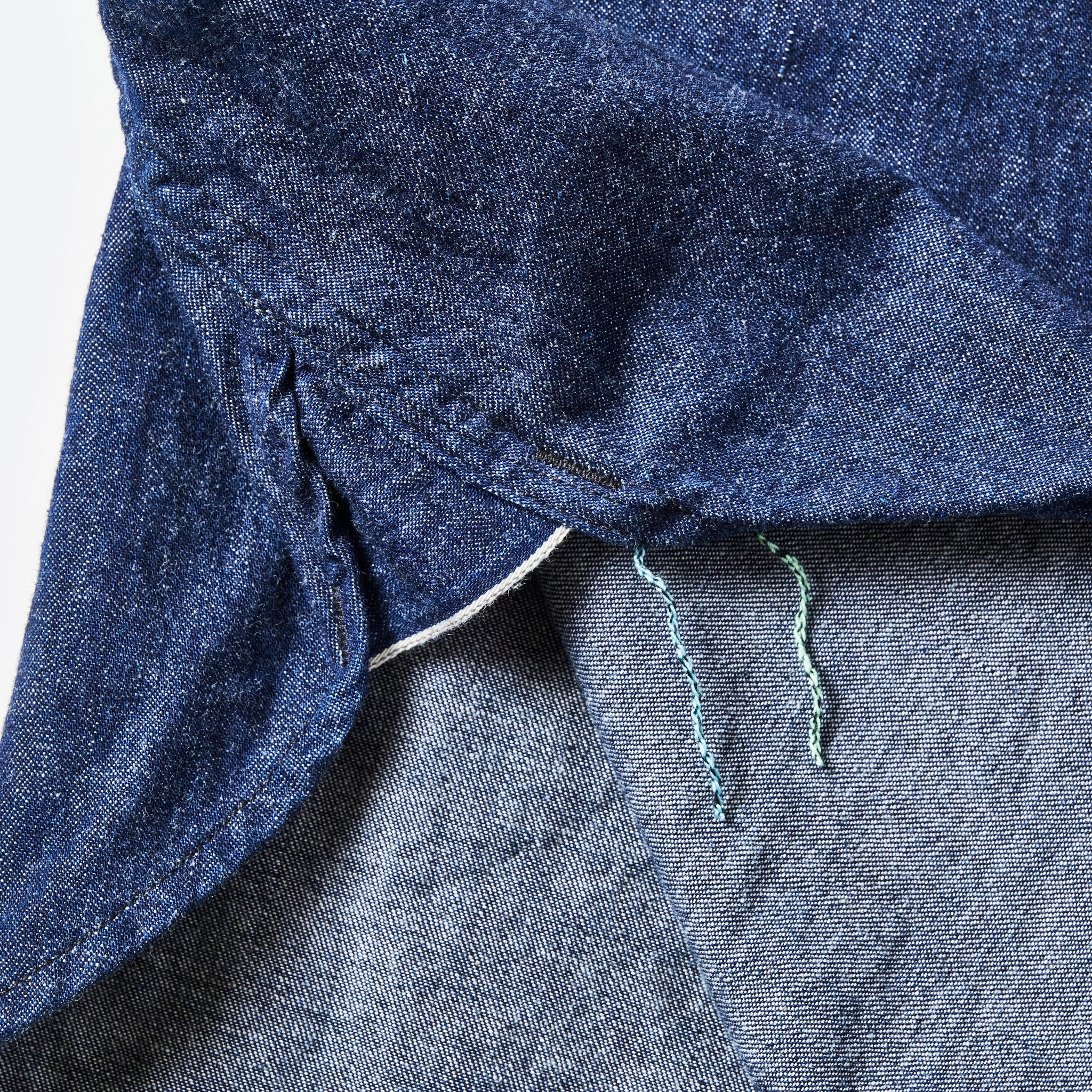 #1201-LDI No.1 Shirt : light denim indigo