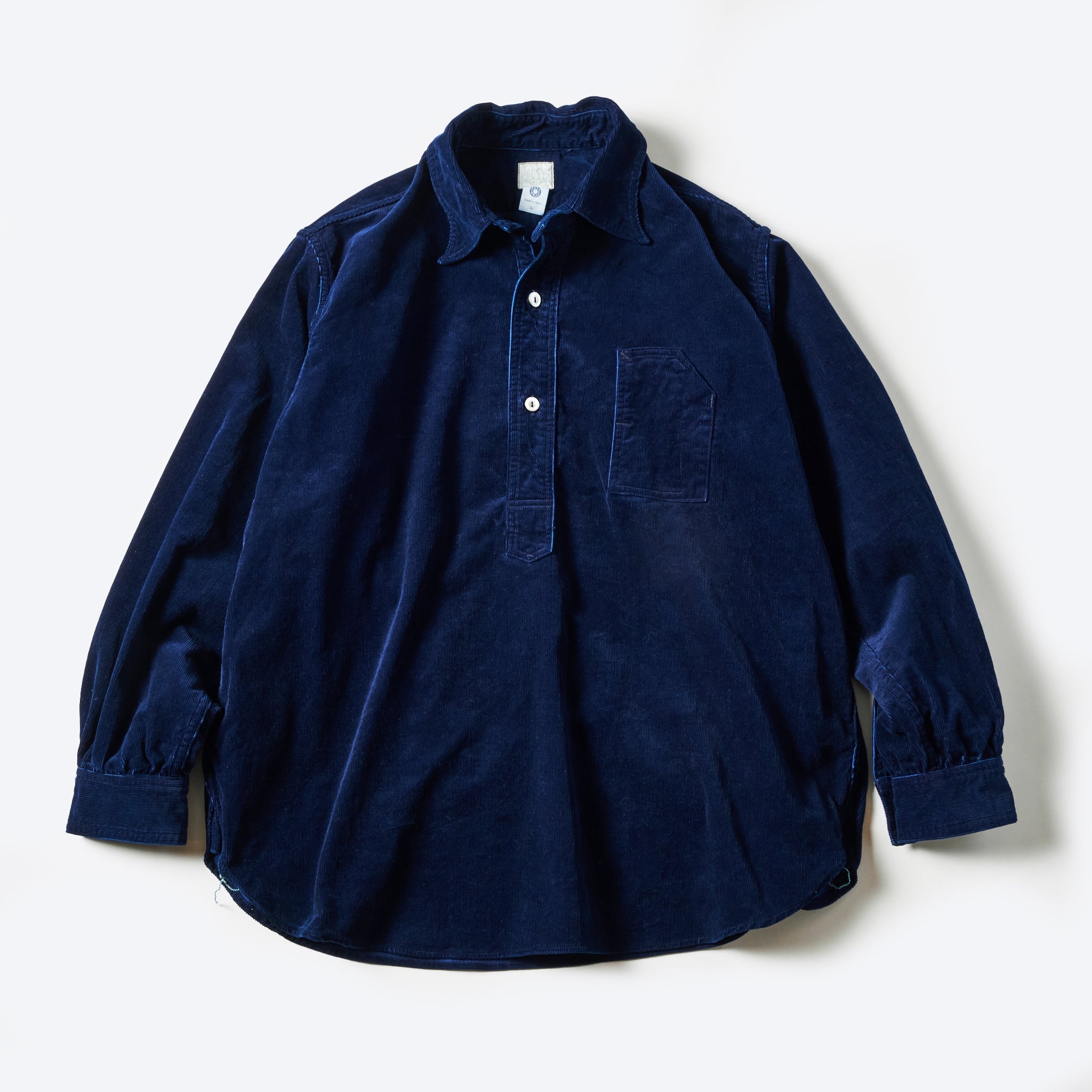 #1201-CCI No.1 Shirt : cotton cords indigo