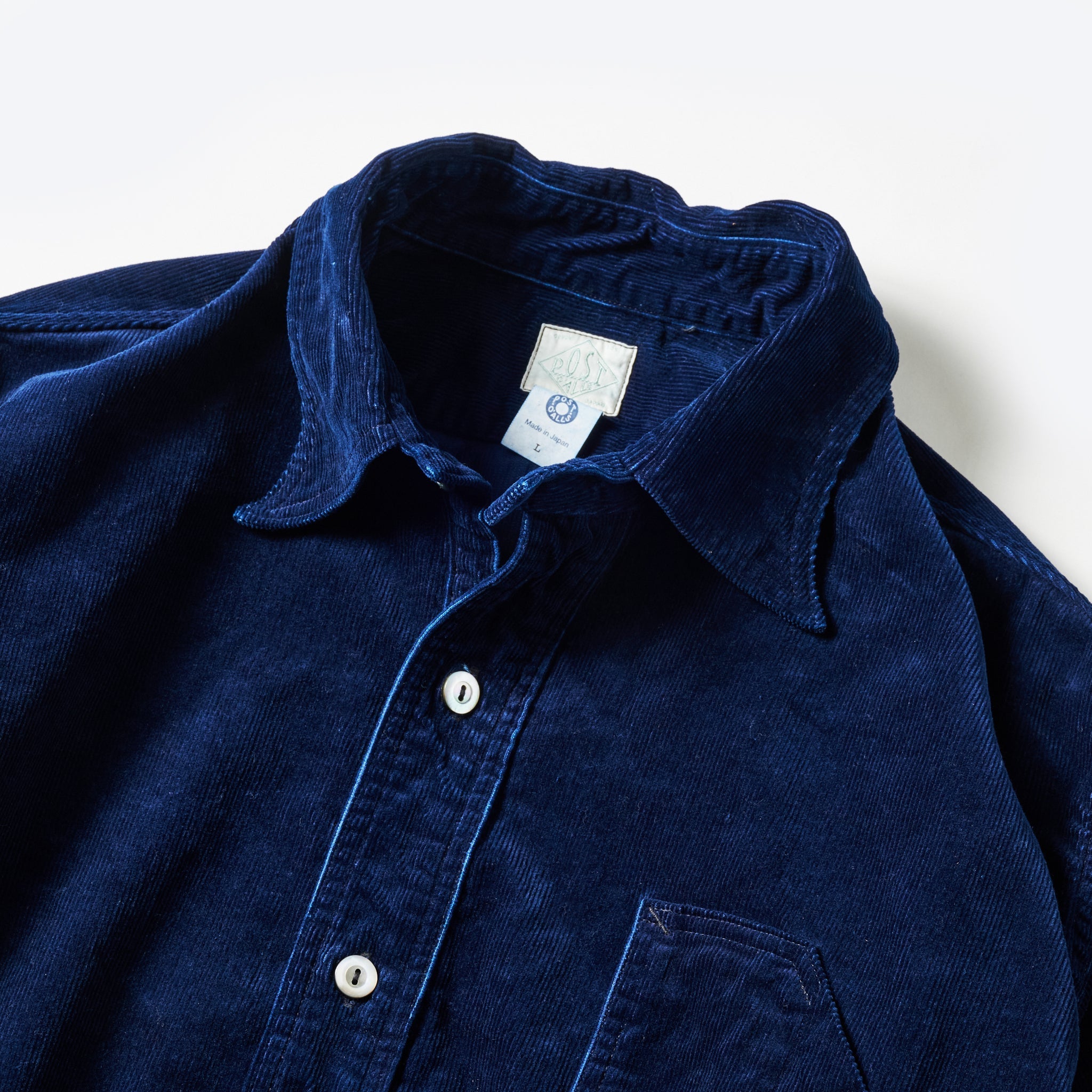 #1201-CCI No.1 Shirt : cotton cords indigo