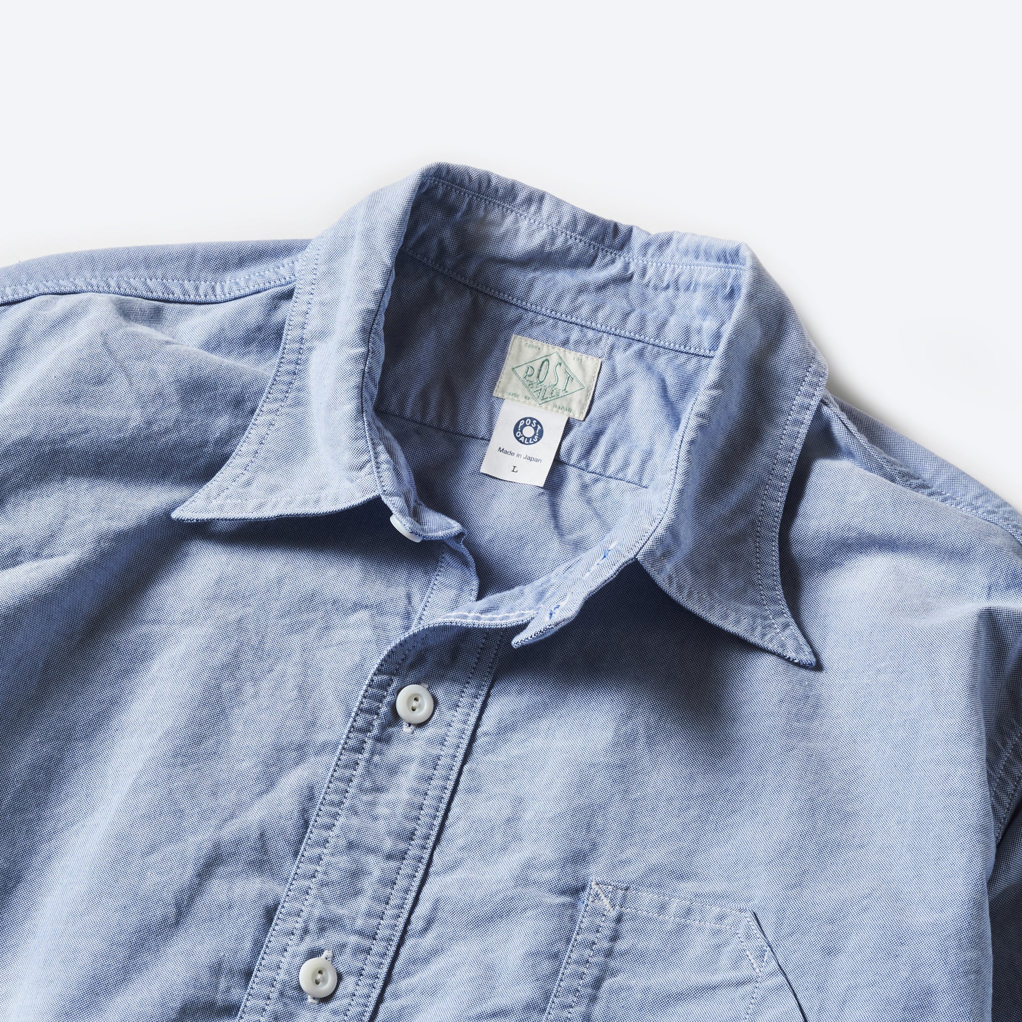 #1201-GOB No.1 Shirt : good oxford blue