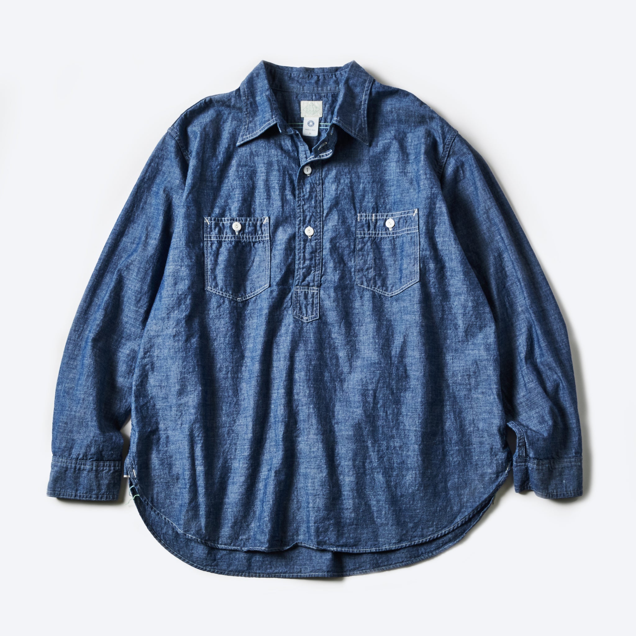 #1202-CC No.2 Shirt : classic chambray indigo