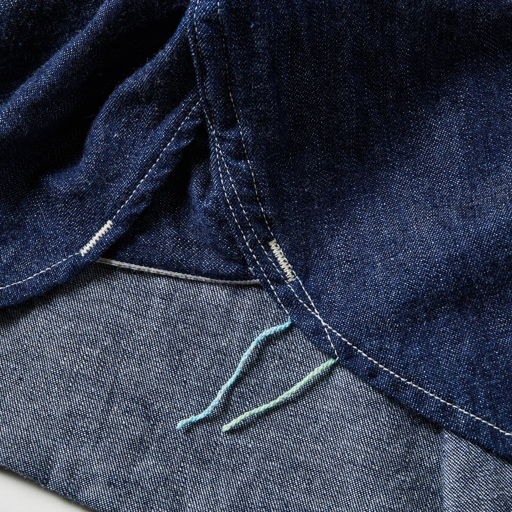 #1202-LDI No.2 Shirt : light denim indigo