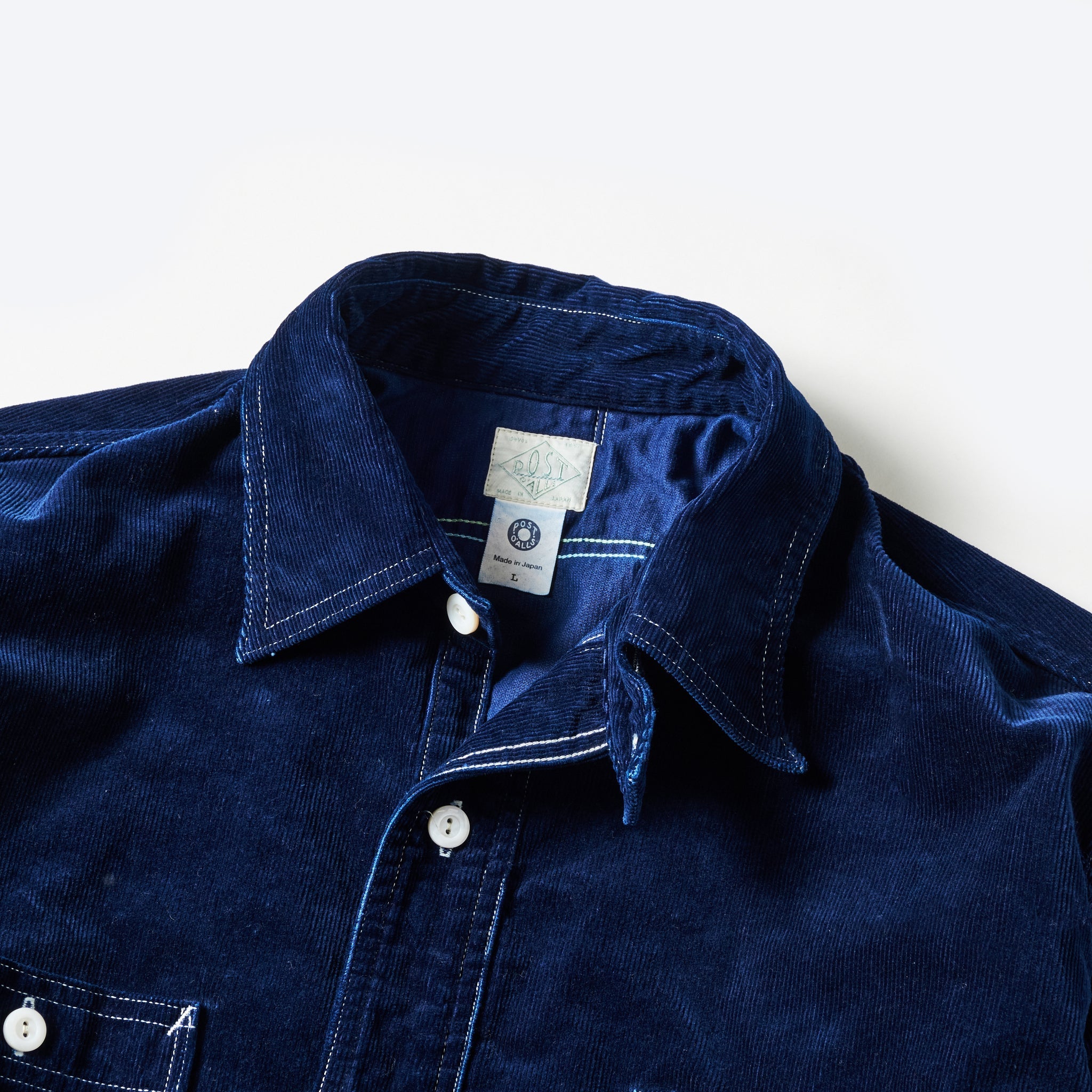 #1202-CCI No.2 Shirt : cotton cords indigo