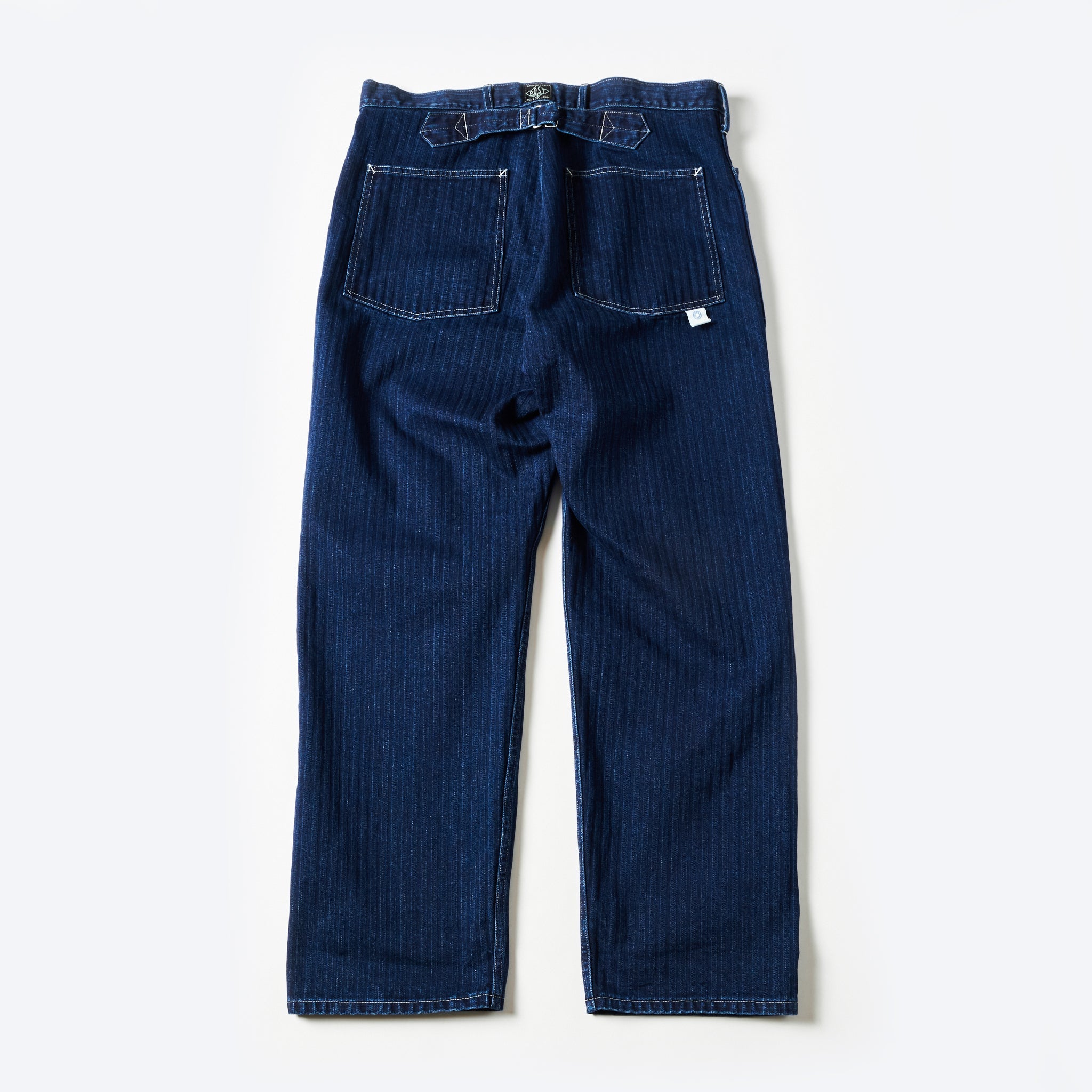 #1301-HBI ARMY Pants : herringbone denim double indigo