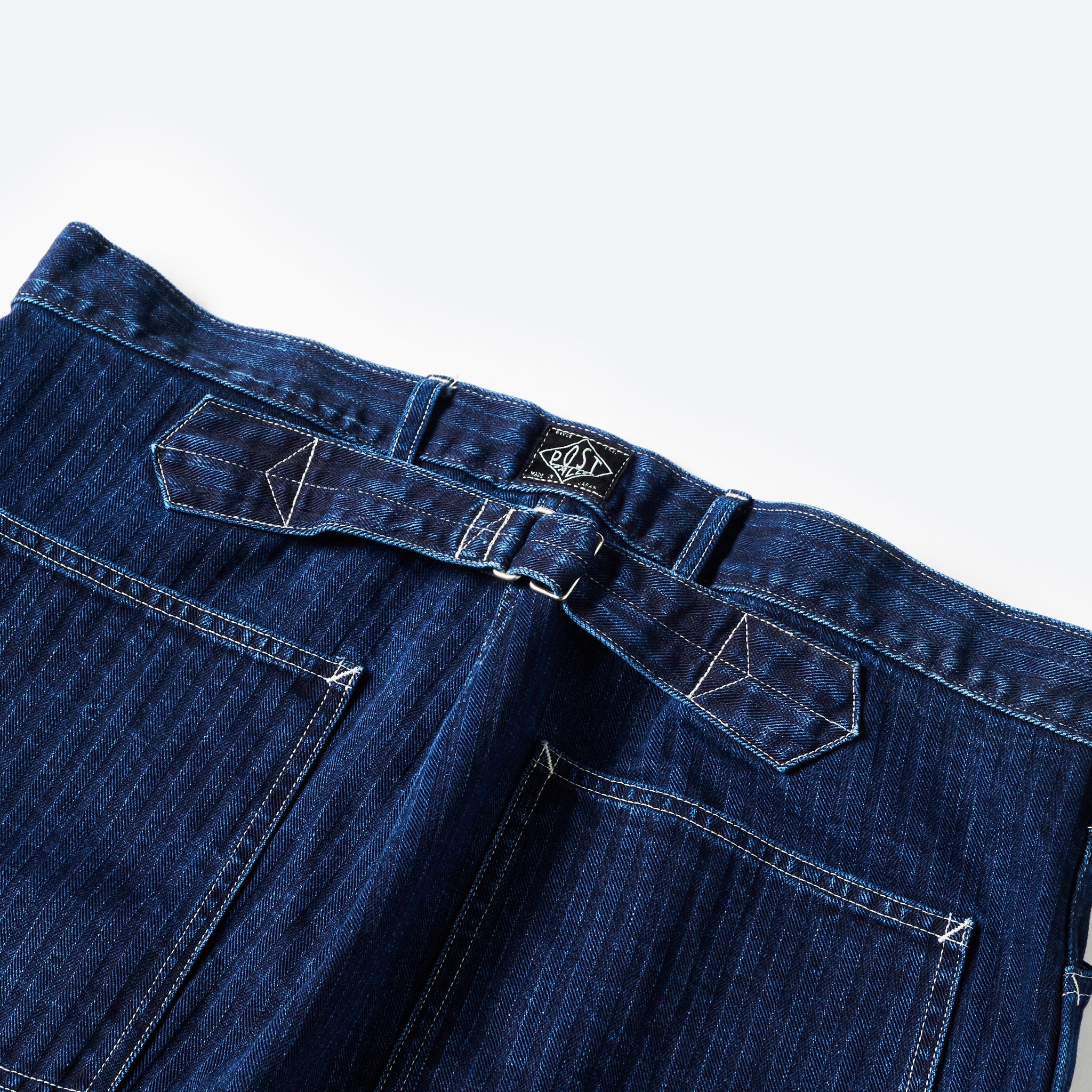 #1301-HBI ARMY Pants : herringbone denim double indigo