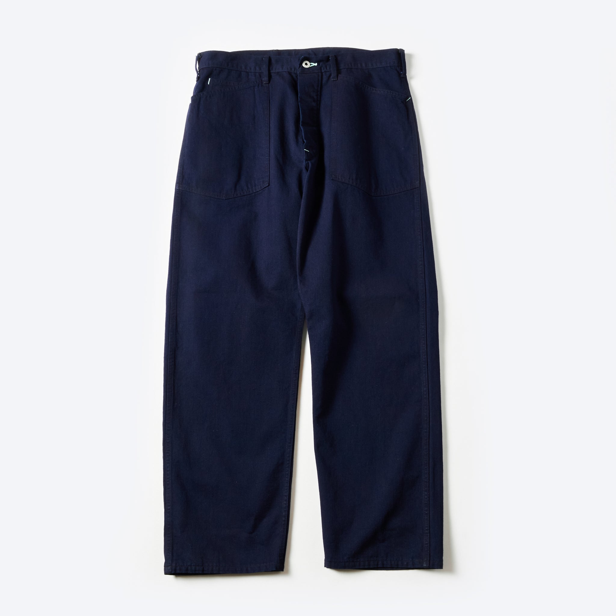 #1301-FTI ARMY Pants : flat twill indigo