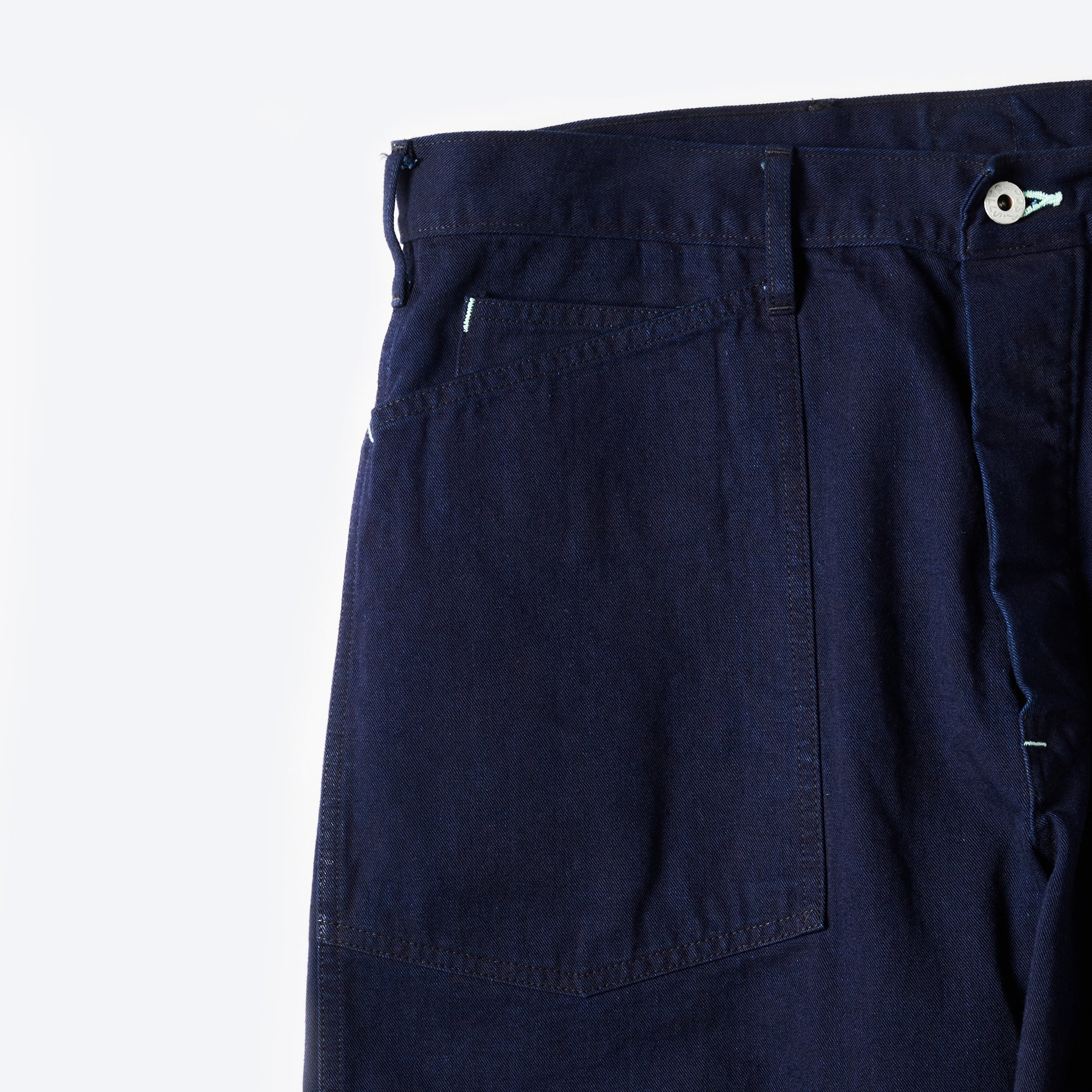 #1301-FTI ARMY Pants : flat twill indigo