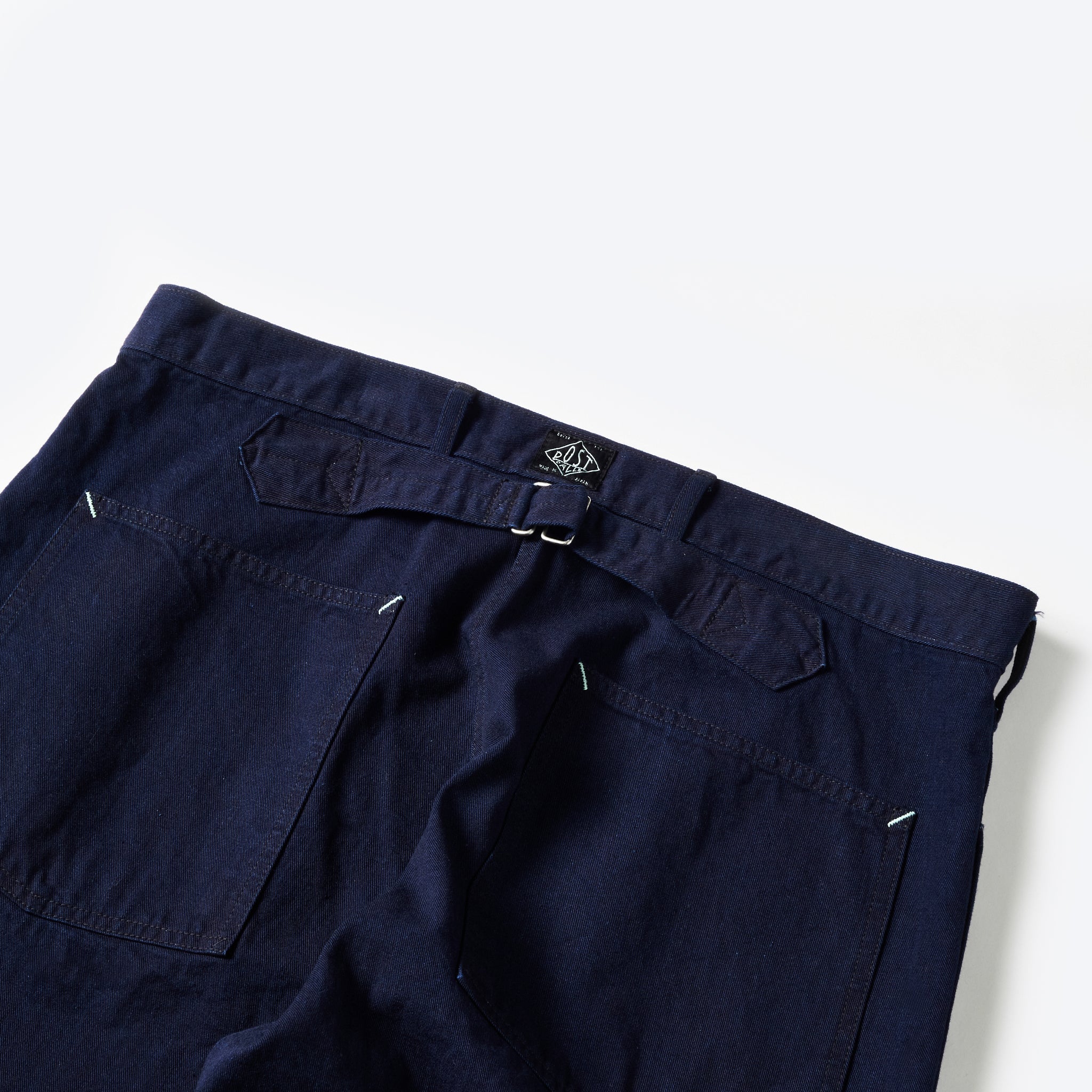 #1301-FTI ARMY Pants : flat twill indigo