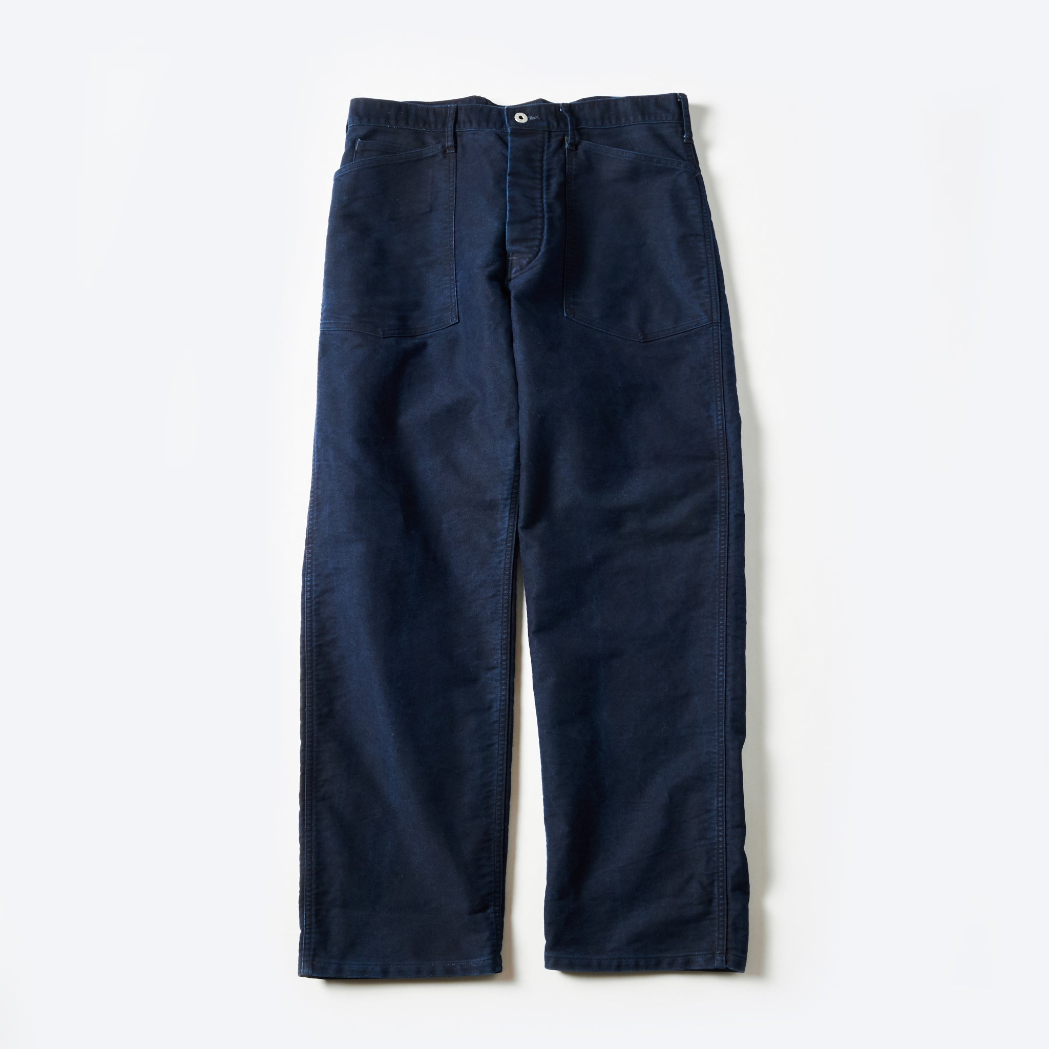 #1301-MBI ARMY Pants : moleskin black indigo