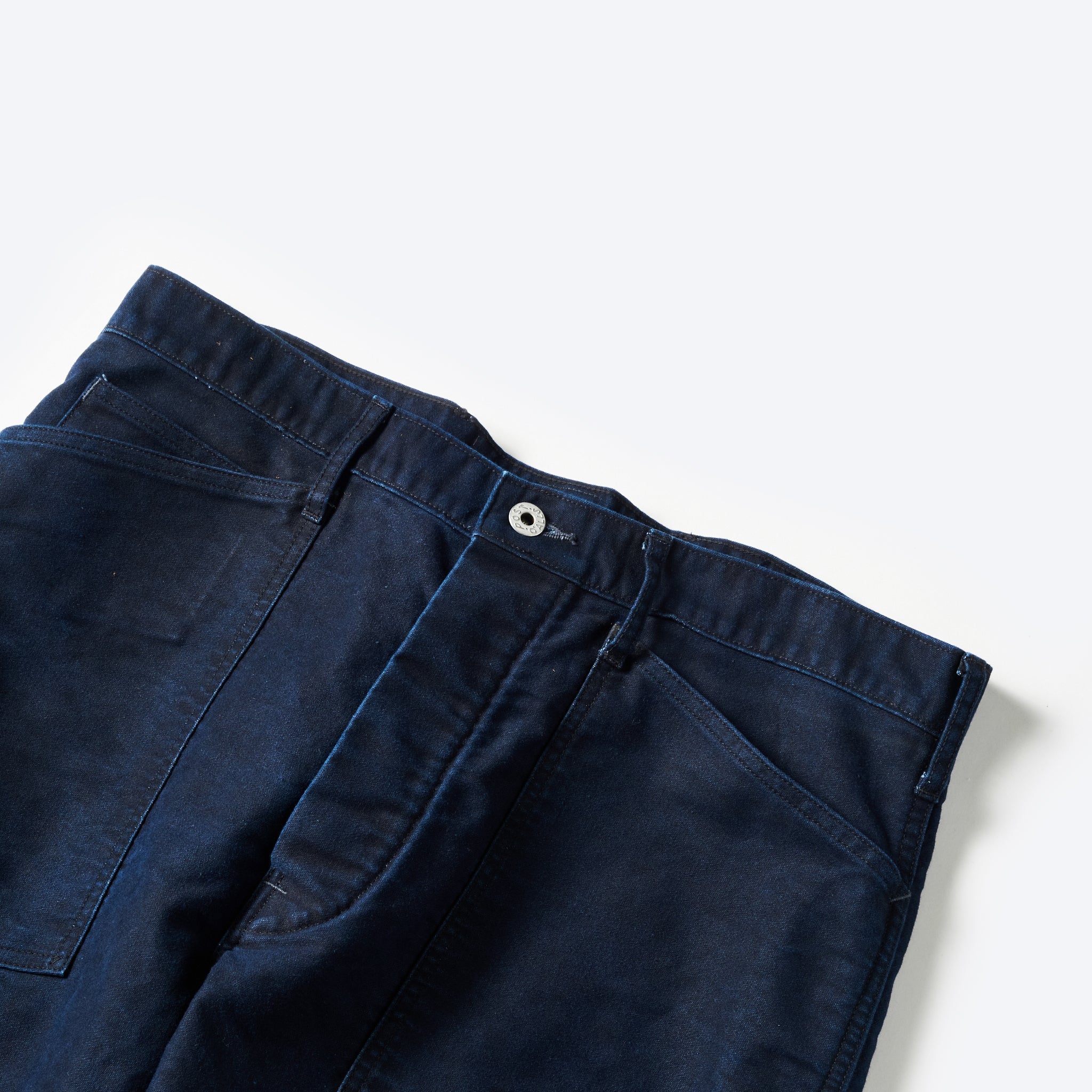 #1301-MBI ARMY Pants : moleskin black indigo