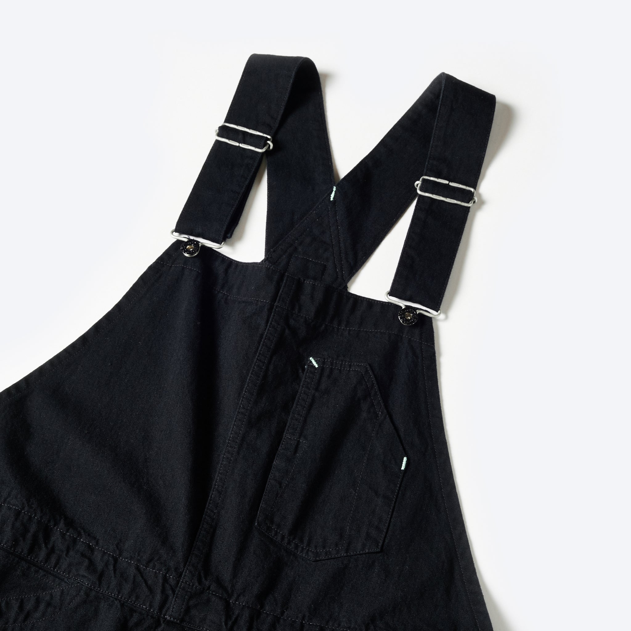 #1401-FTC No.1 Overalls : flat twill charcoal