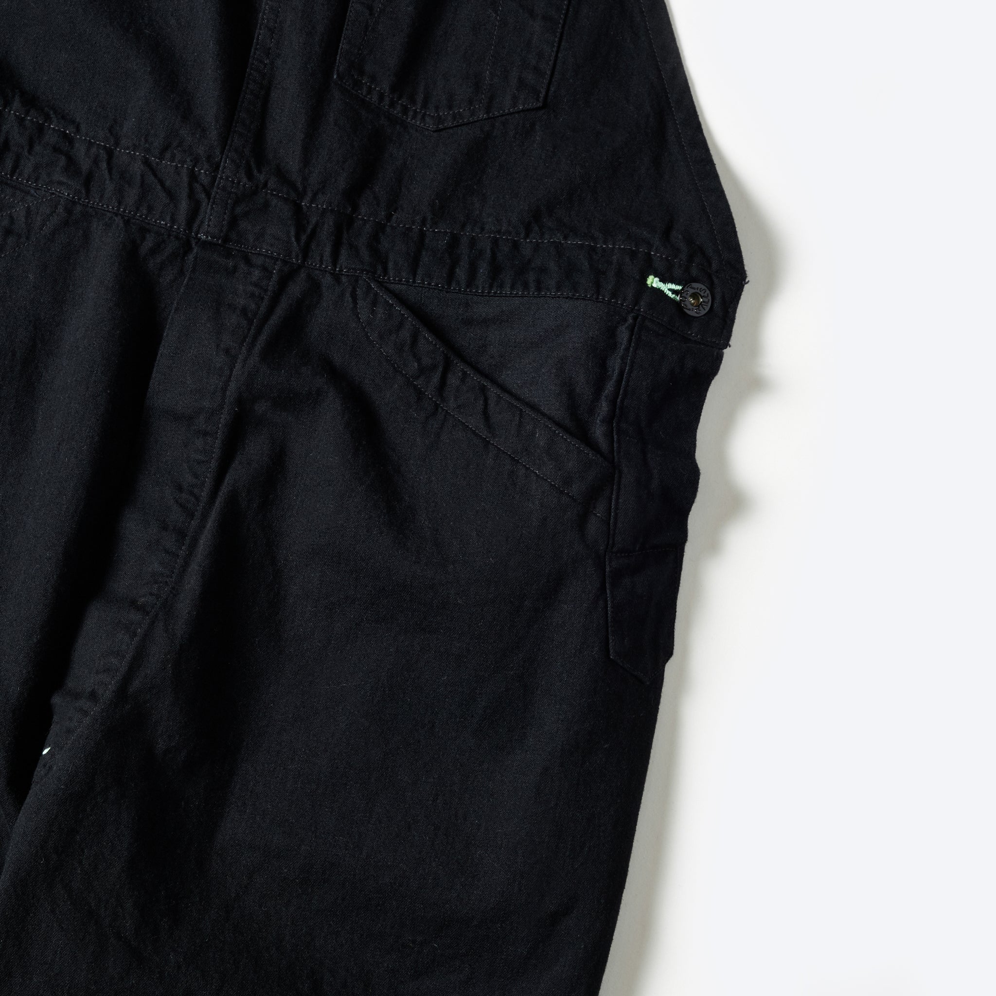 #1401-FTC No.1 Overalls : flat twill charcoal