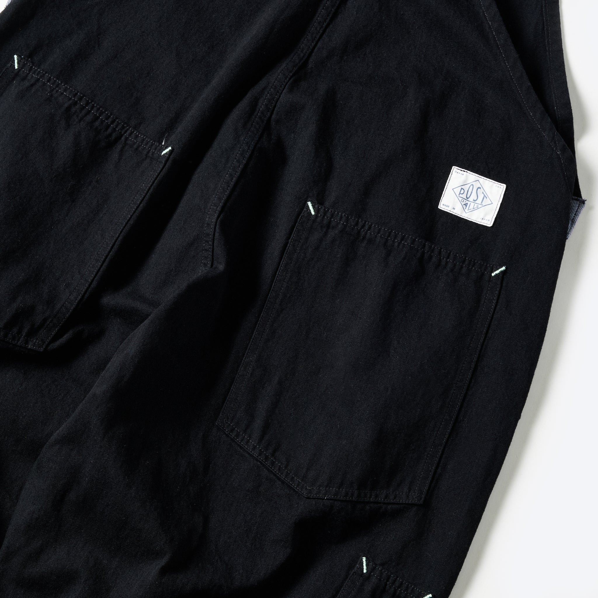 #1401-FTC No.1 Overalls : flat twill charcoal