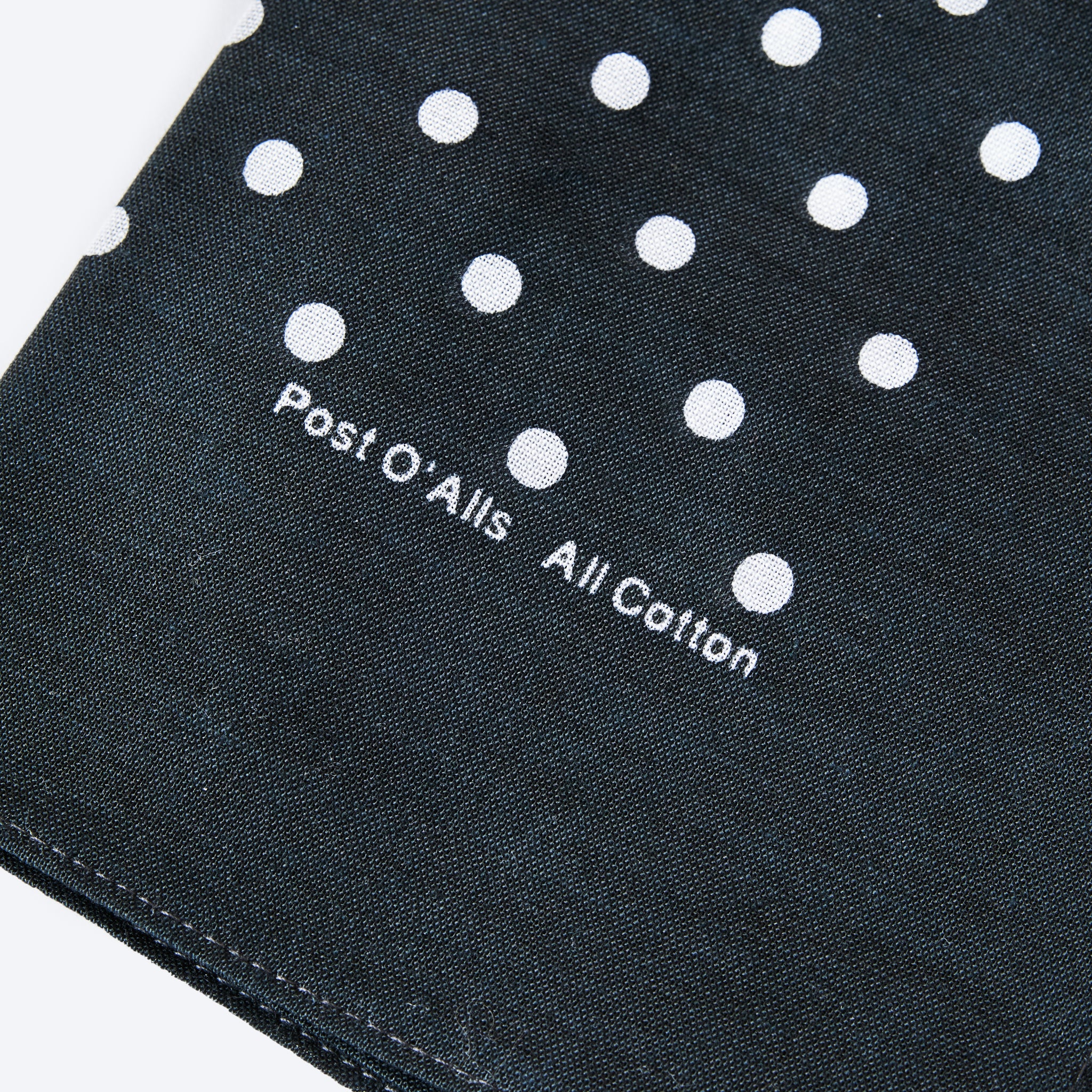#4005-cha Bandana Hankie original 1993 design: cotton sheeting charcoal