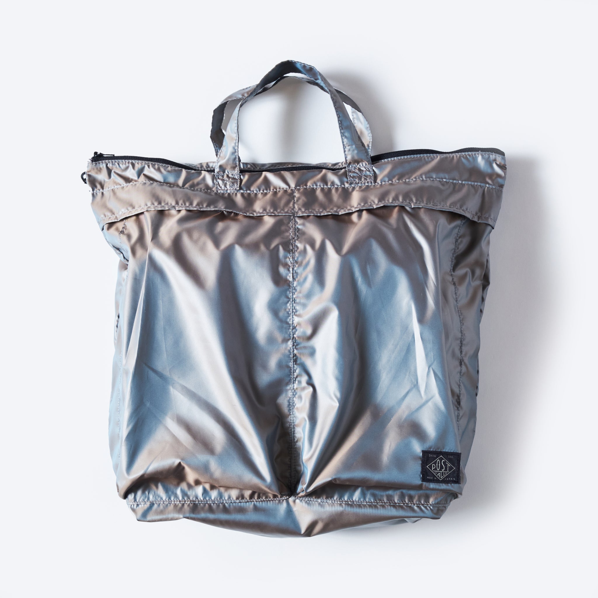 #4208-PTK Packable Helmet Bag 2 : poly taffeta khaki iridecent