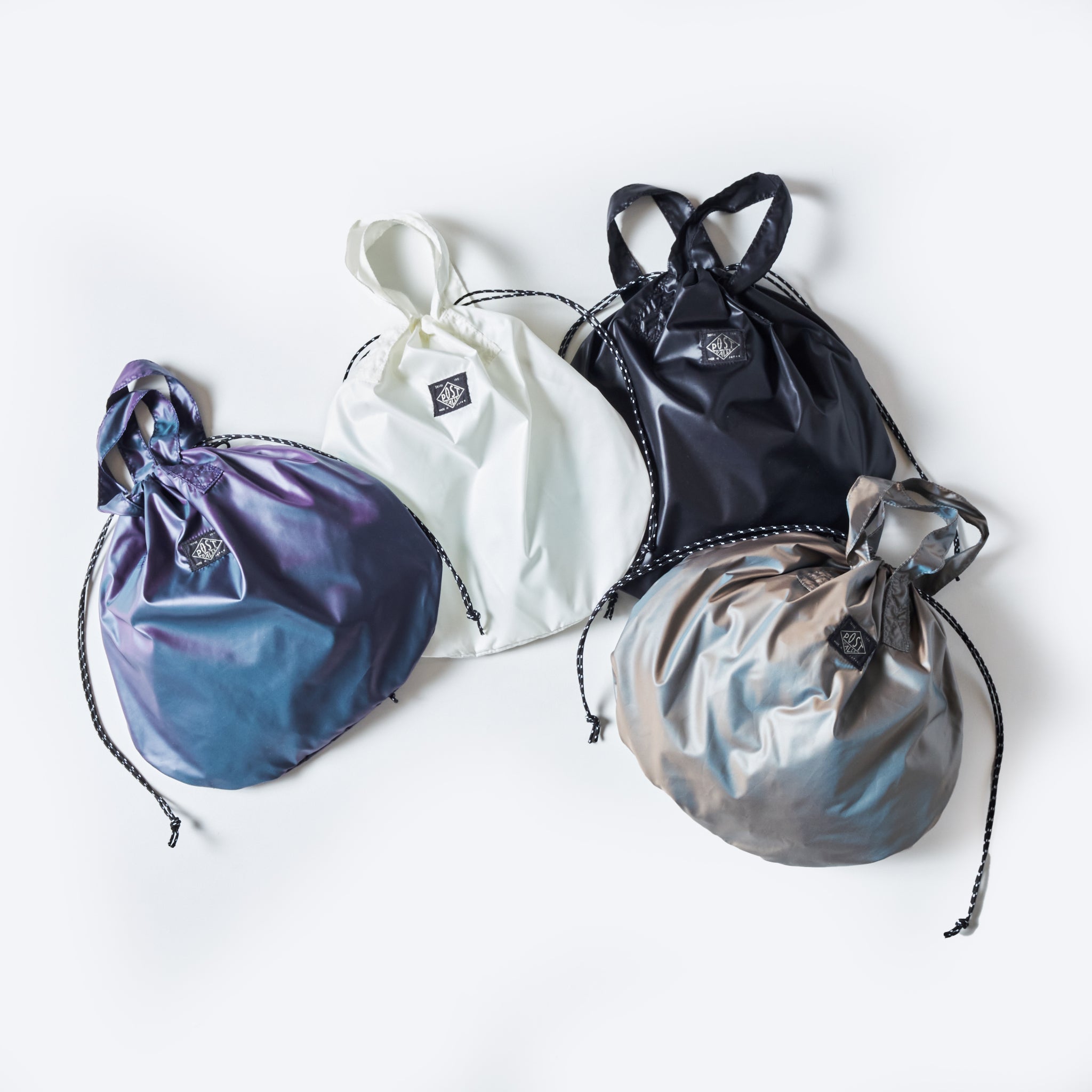 #4207-PTB Packable Helmet Bag 1 : poly taffeta black