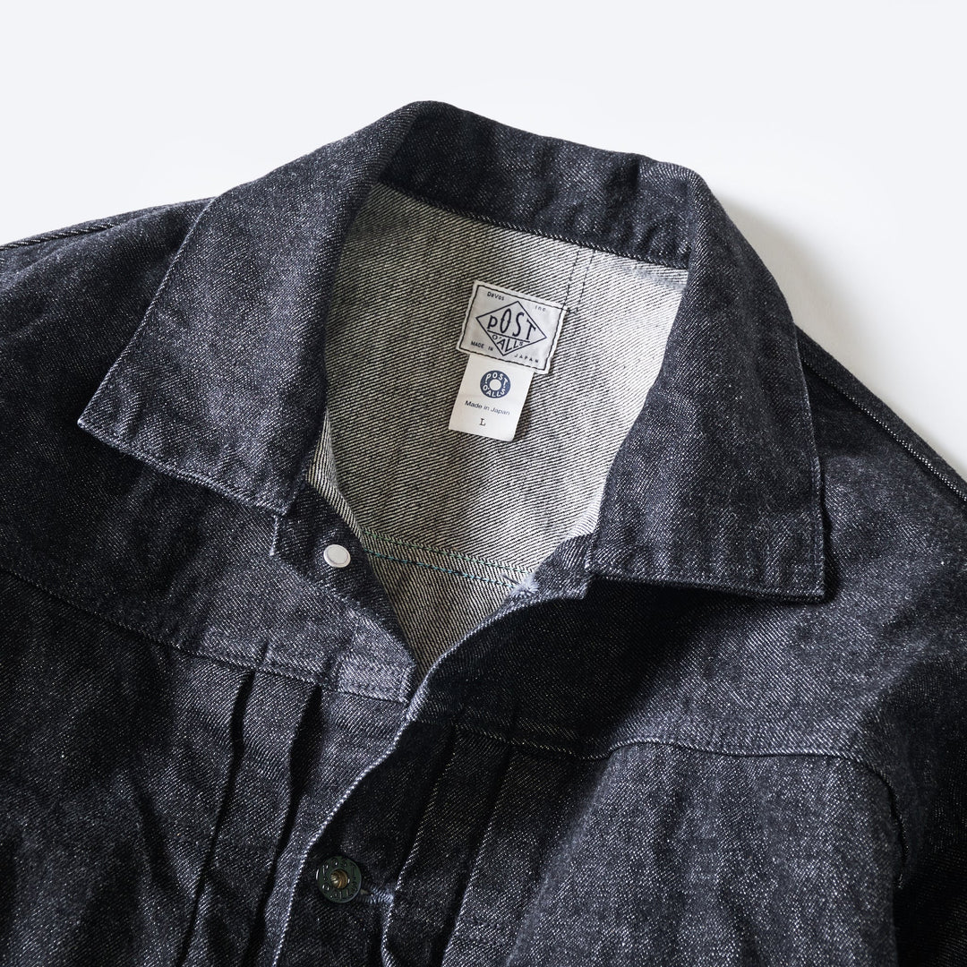 1108-12DB Ranchero : 12oz. selvedge denim black – POST OʼALLS