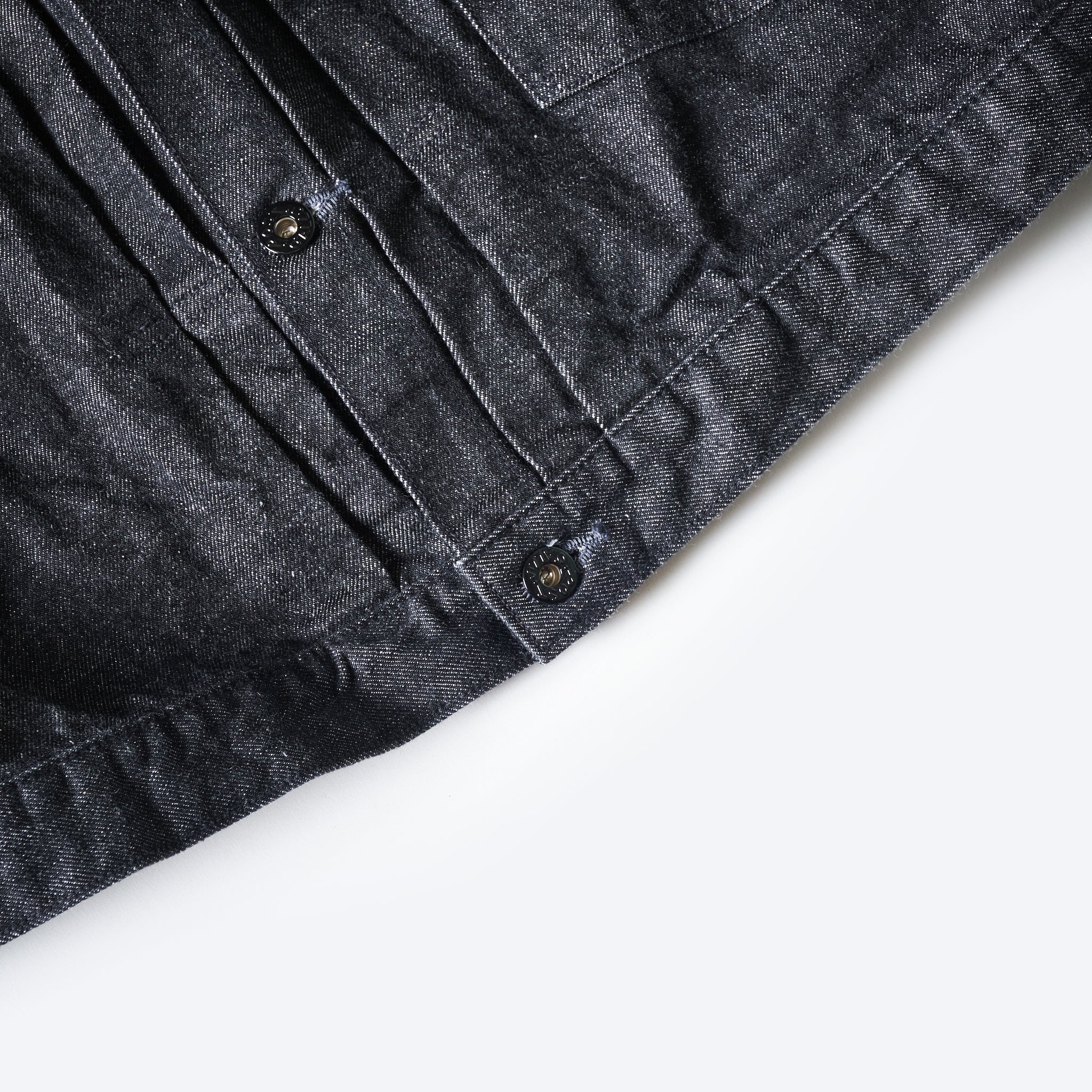 #1108-12DB Ranchero : 12oz. selvedge denim black