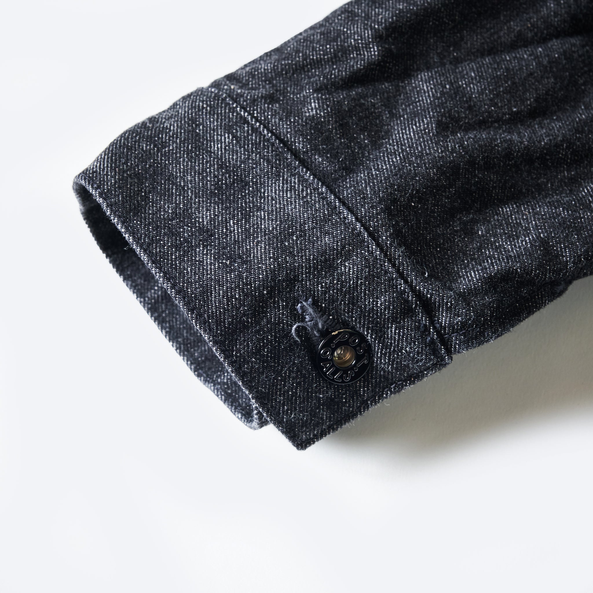 #1108-12DB Ranchero : 12oz. selvedge denim black