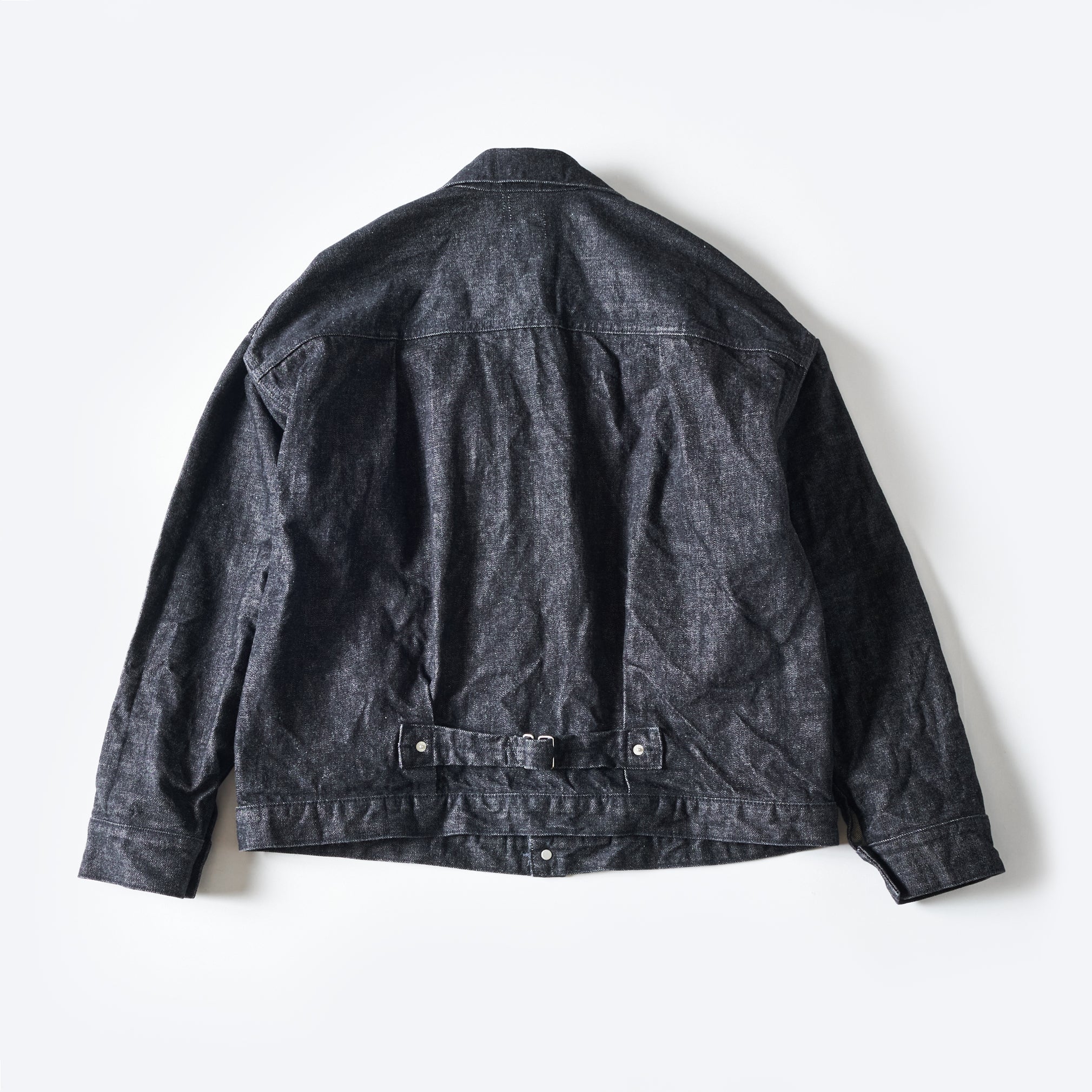 #1108-12DB Ranchero : 12oz. selvedge denim black