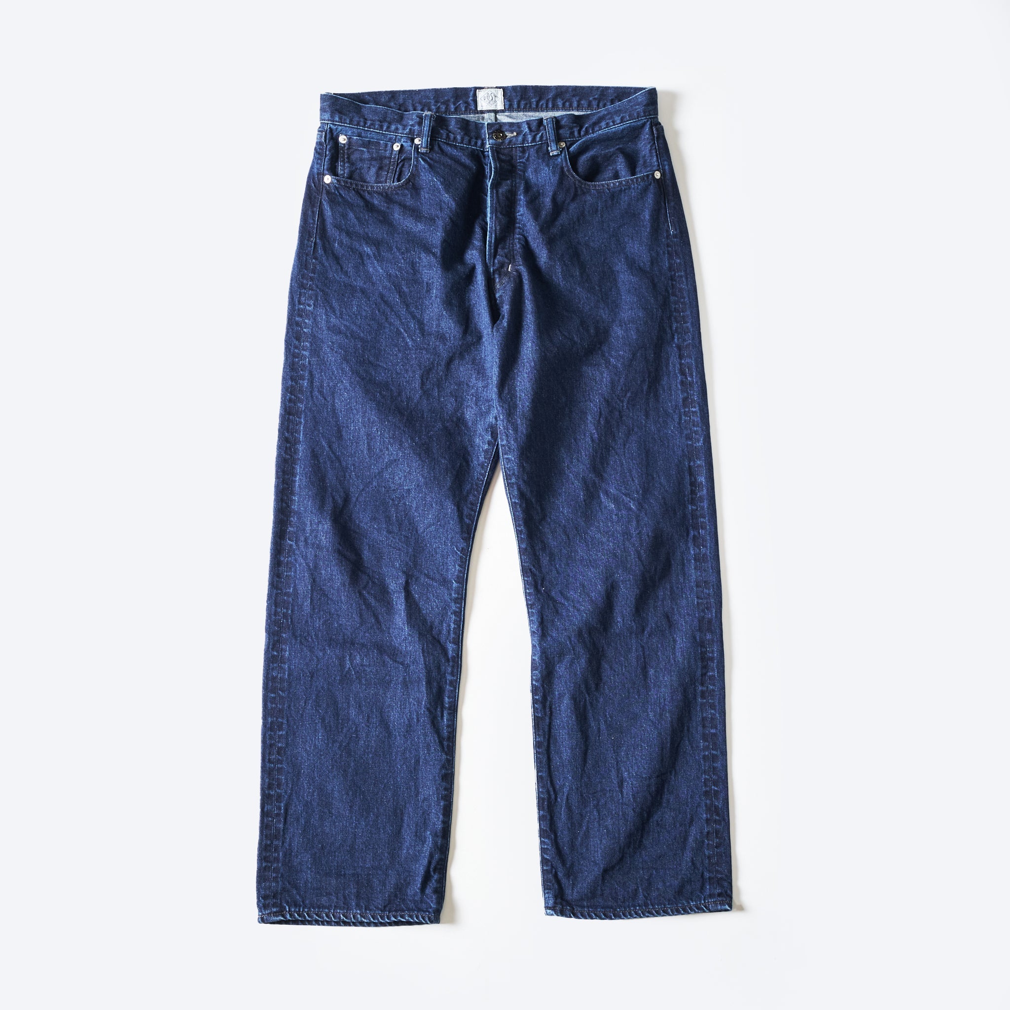 #1382-12DW No.1 Five Pocket : 12oz. selvedge deep washed denim indigo