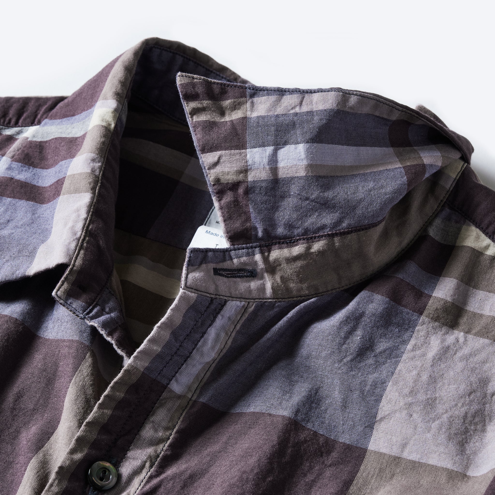 #3220W-FPW3 NEUTRA 5-W : feather chambray plaid W-ply maroon