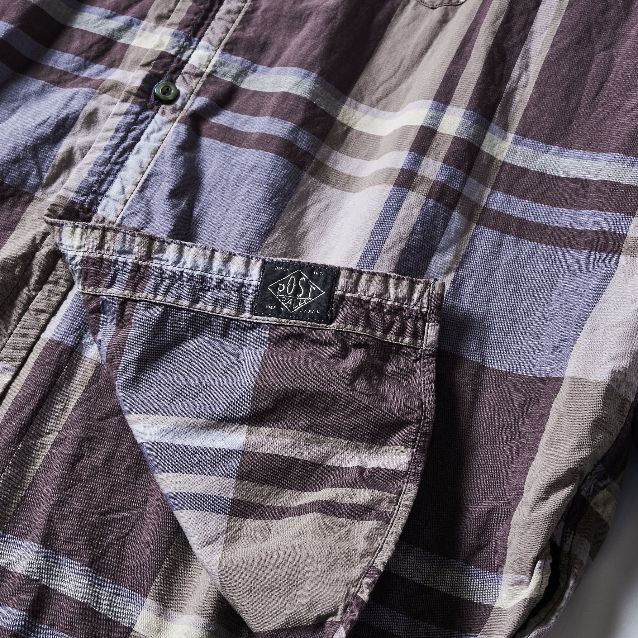 #3220W-FPW3 NEUTRA 5-W : feather chambray plaid W-ply maroon