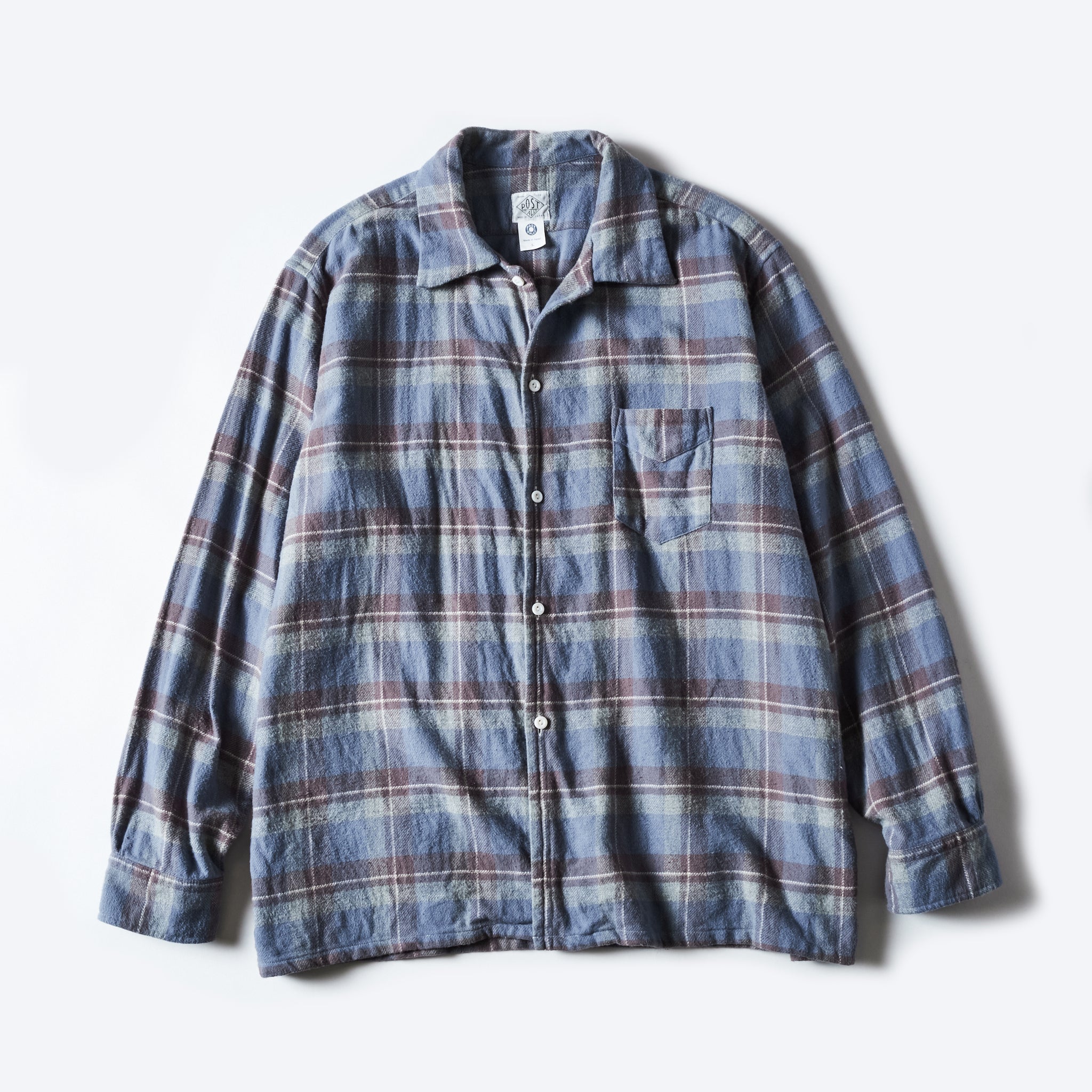 #3221-FP1 NEUTRA 6 : flannel plaid pale blue
