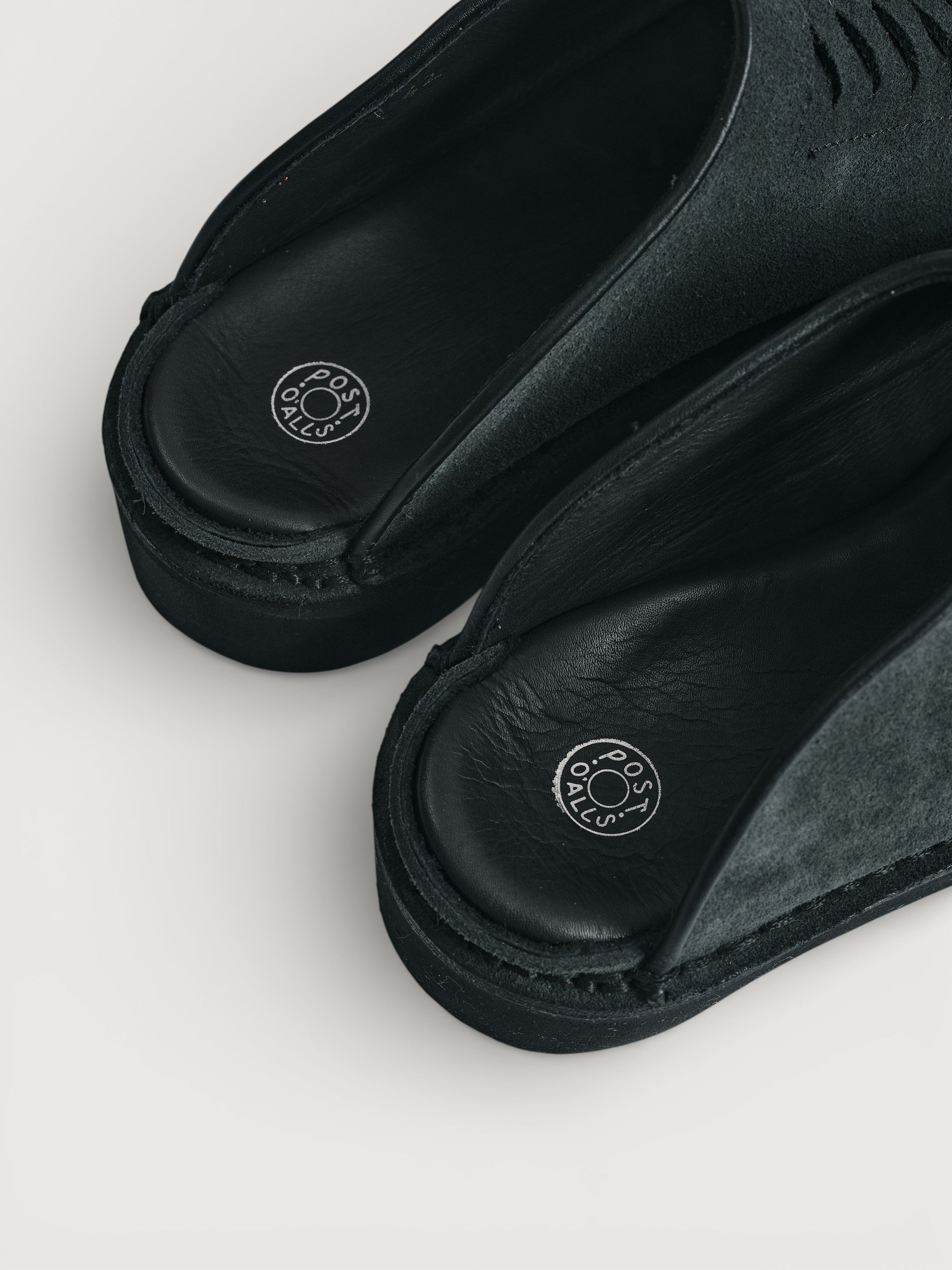 Vernacolo x Post O'Alls VELDINI : cow suede Nero