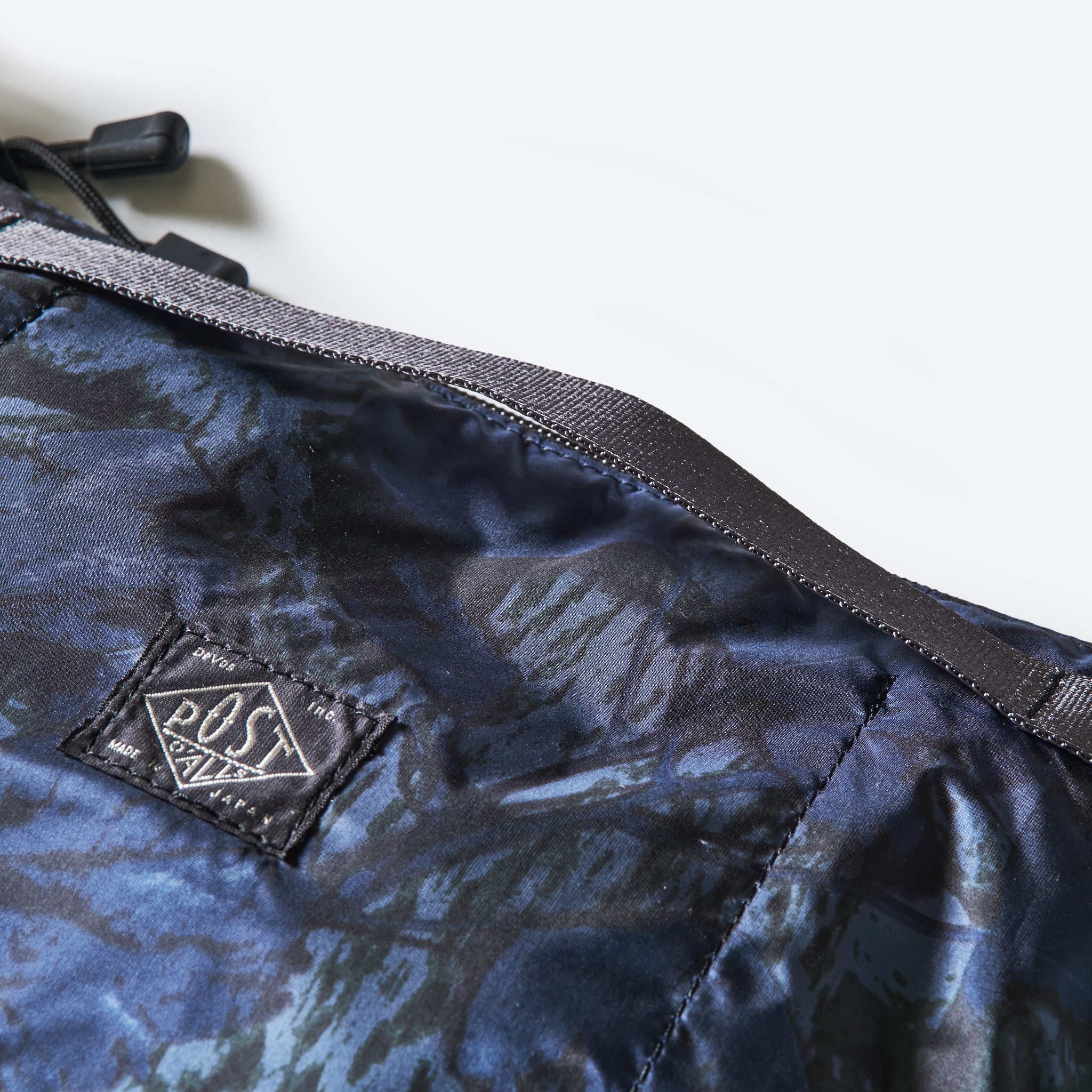 JP510-NC2 BAGSINPROGRESS x Post O'Alls FANNYPACK CROSSBODY : nylon forest camo blue jungle