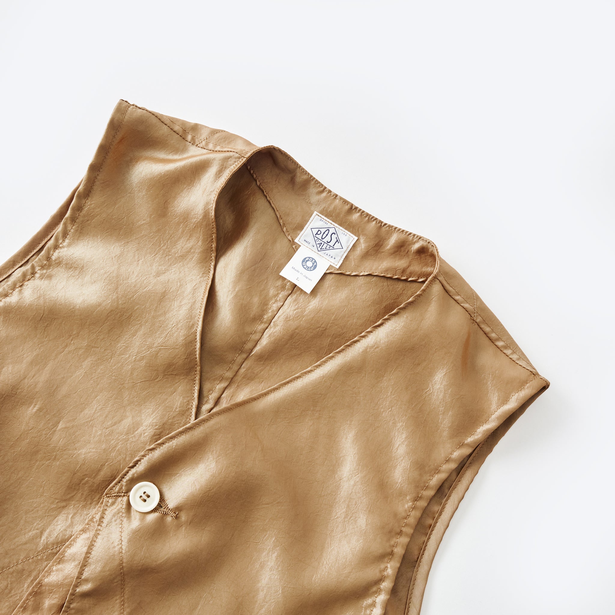 #3503-MTK DEE Vest 2 : metallic taffeta khaki
