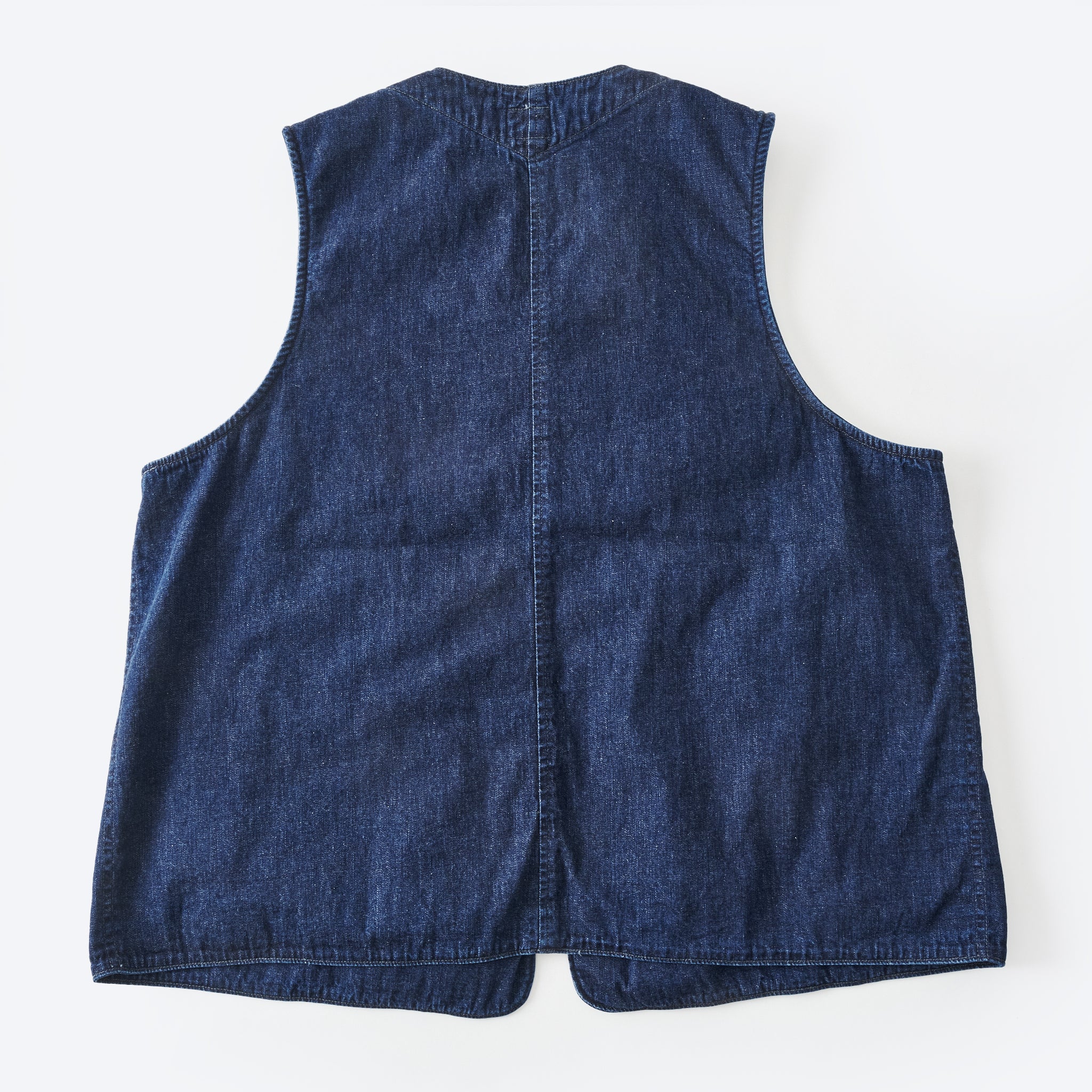 #3503-8DI DEE Vest 2 : 8oz. Denim indigo deep wash