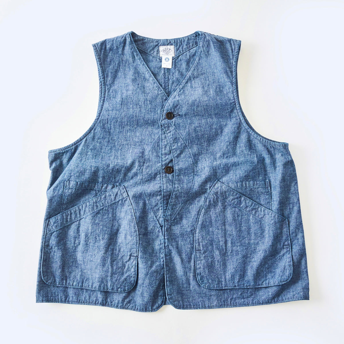 美品 24ss ポストオーバーオールズ ロイヤルトラベラー DEE VEST S 