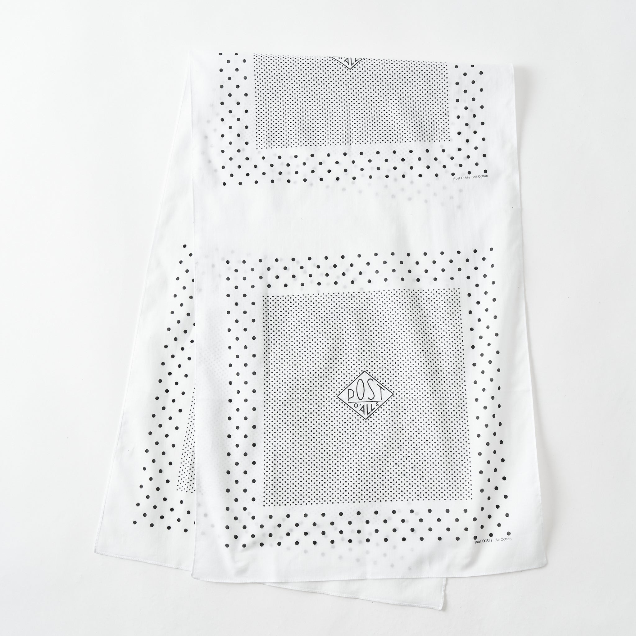 #5001-cha Bandana Scalf original 1993 design: cotton sheeting charcoal