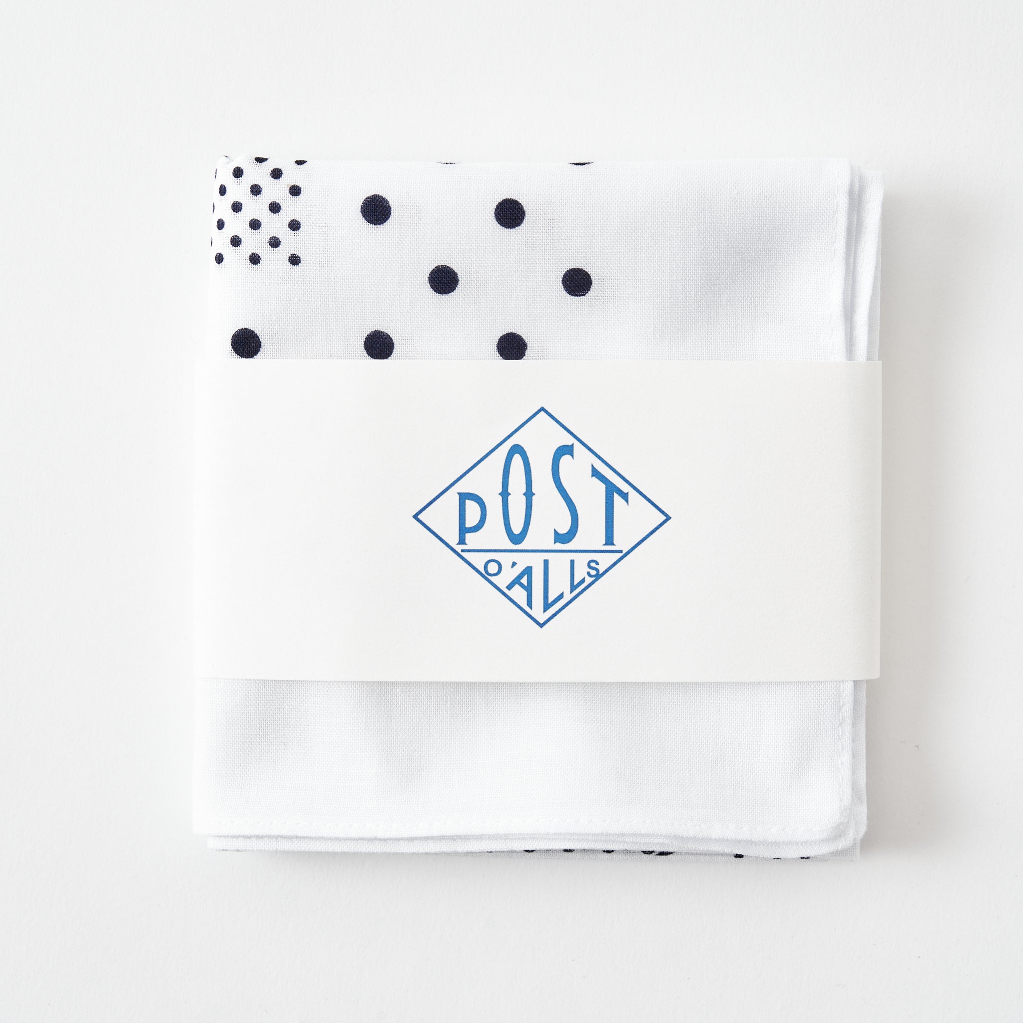 #4005-white Bandana Hankie original 1993 design: cotton sheeting white