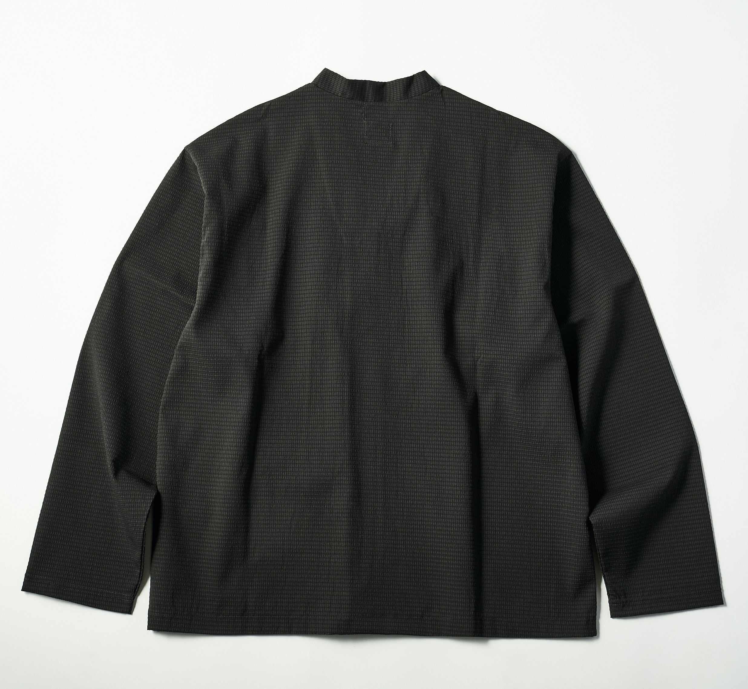 #3609 E-Z Zip Cardigan PS1 : poly mesh seersucker charcoal