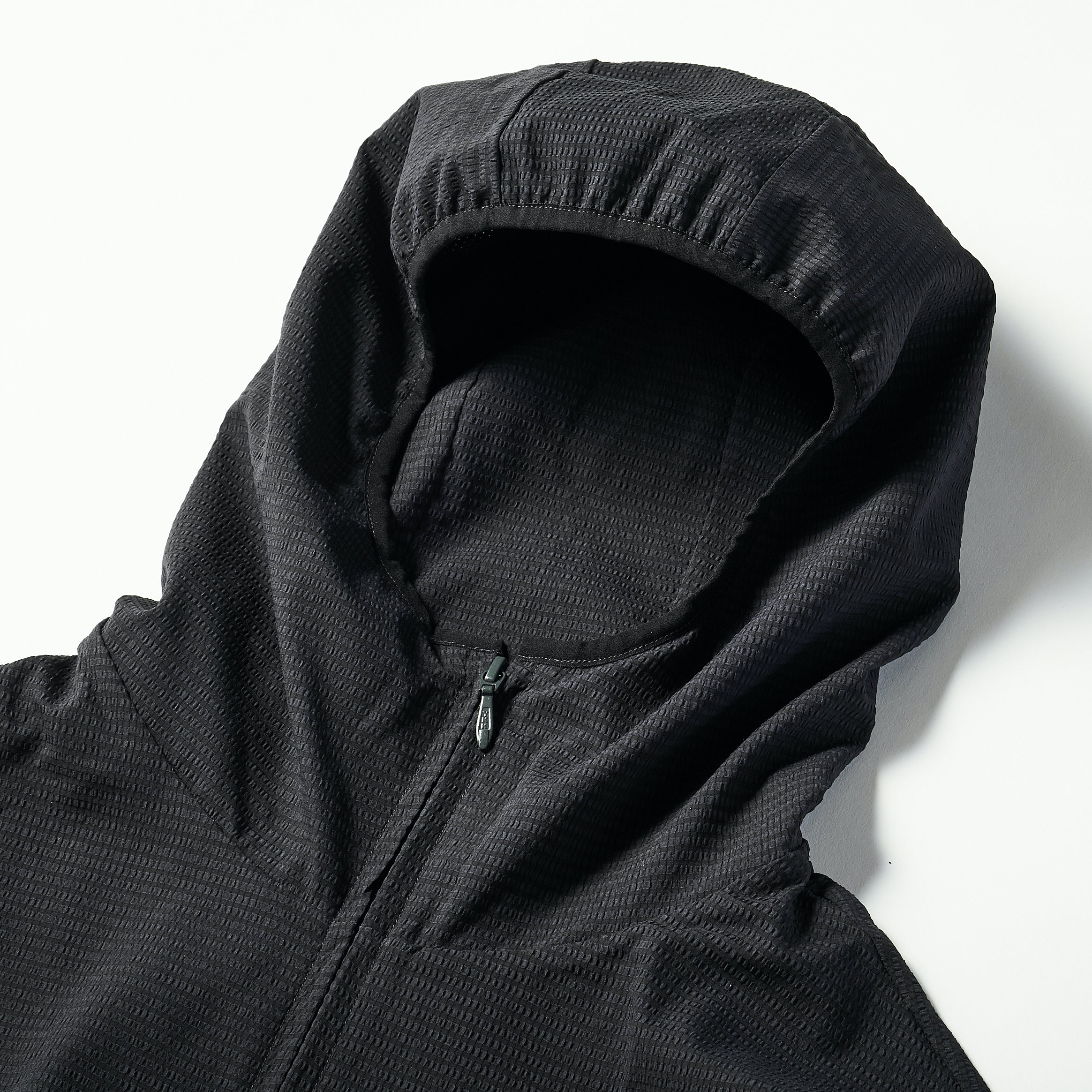 #3601 E-Z Hoodie PS2 : poly mesh seersucker navy