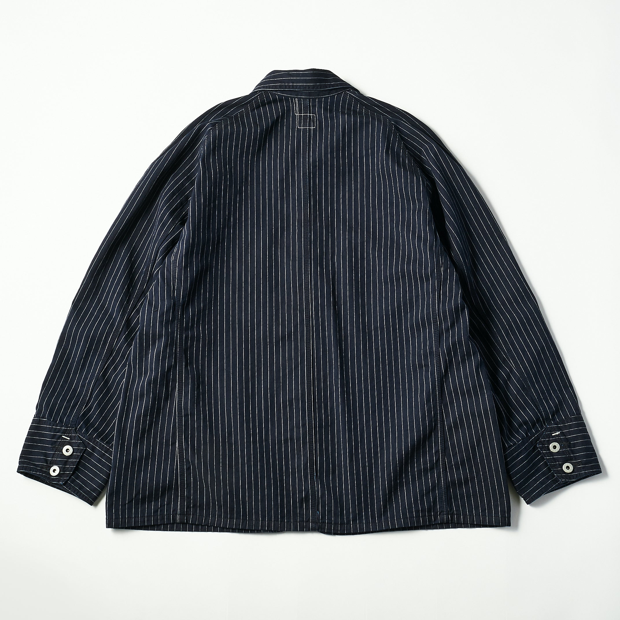 #1102 Engineer's Jacket : Gangster stripe indigo