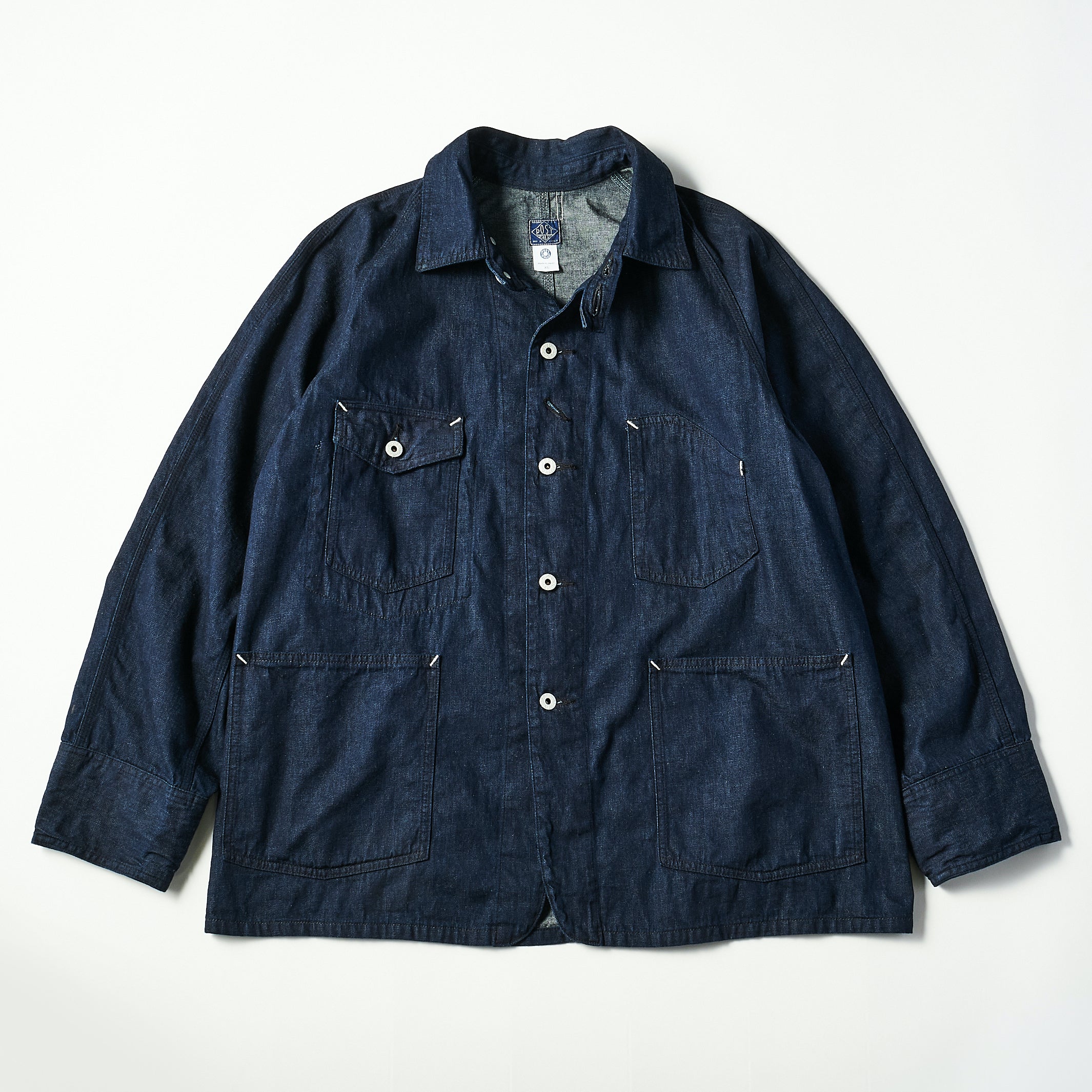 #1102 Engineer's Jacket : 8oz denim indigo – POST OʼALLS