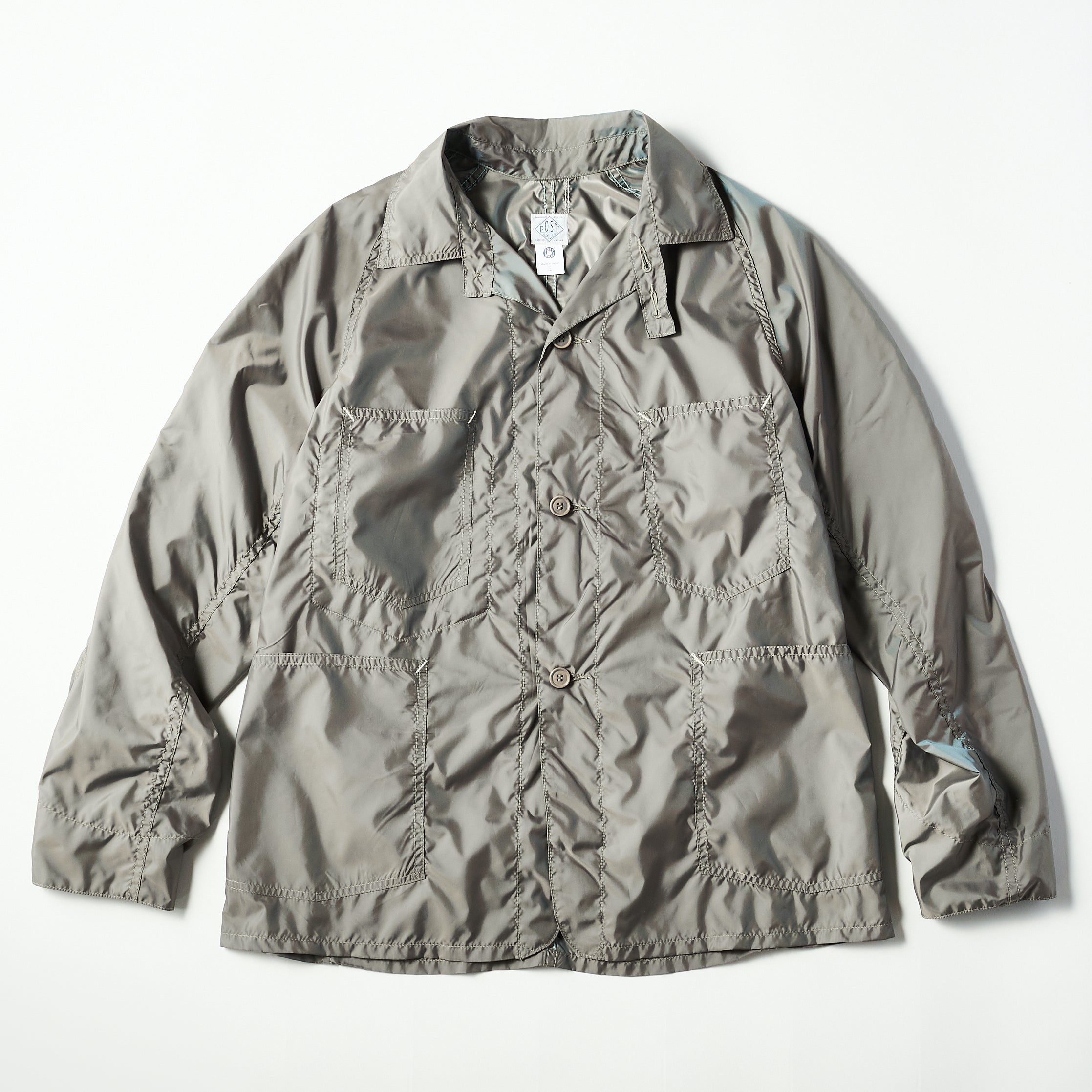 #3102 POST 42 PT3 : Poly Taffeta khaki iridescent