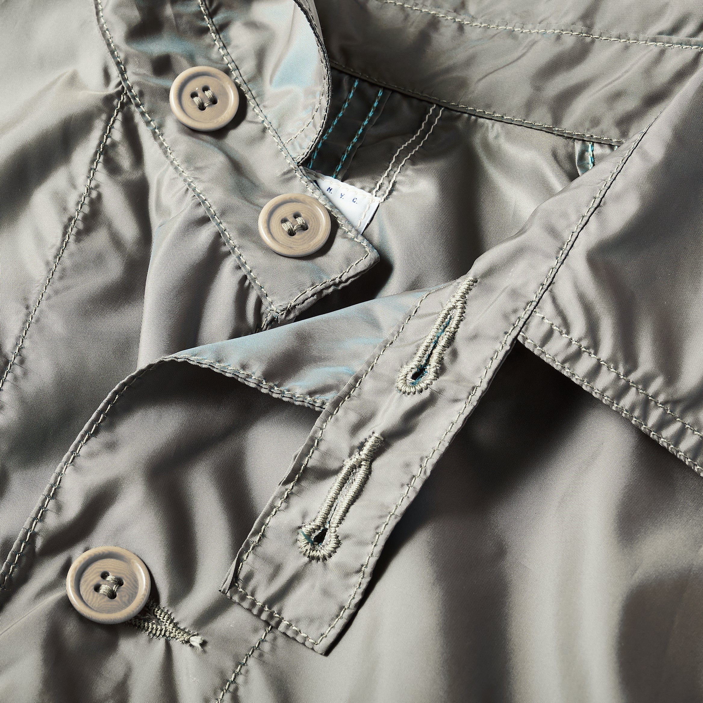 #3102 POST 42 PT3 : Poly Taffeta khaki iridescent