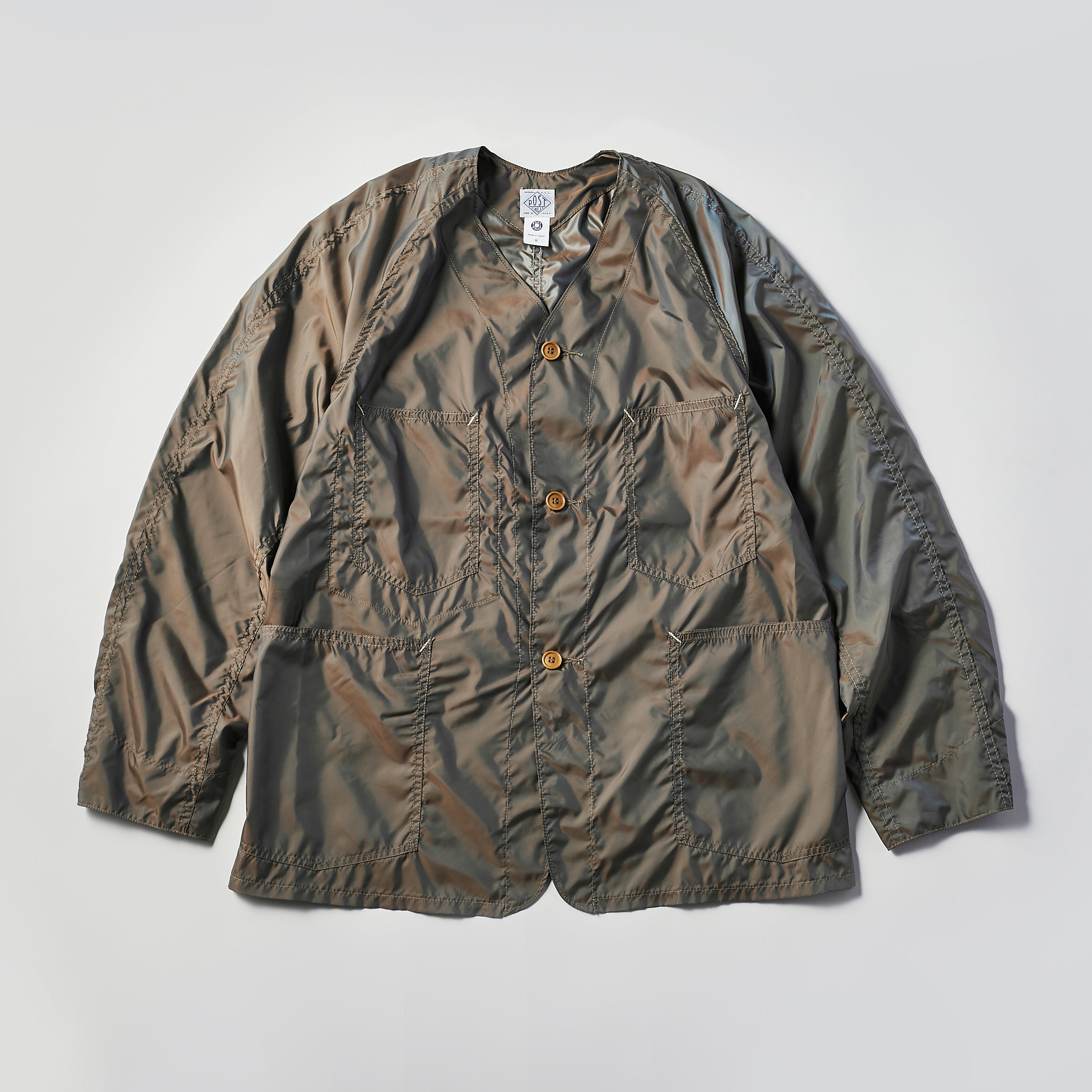 #3103 POST 42 DV PT3 : Poly Taffeta khaki iridescent