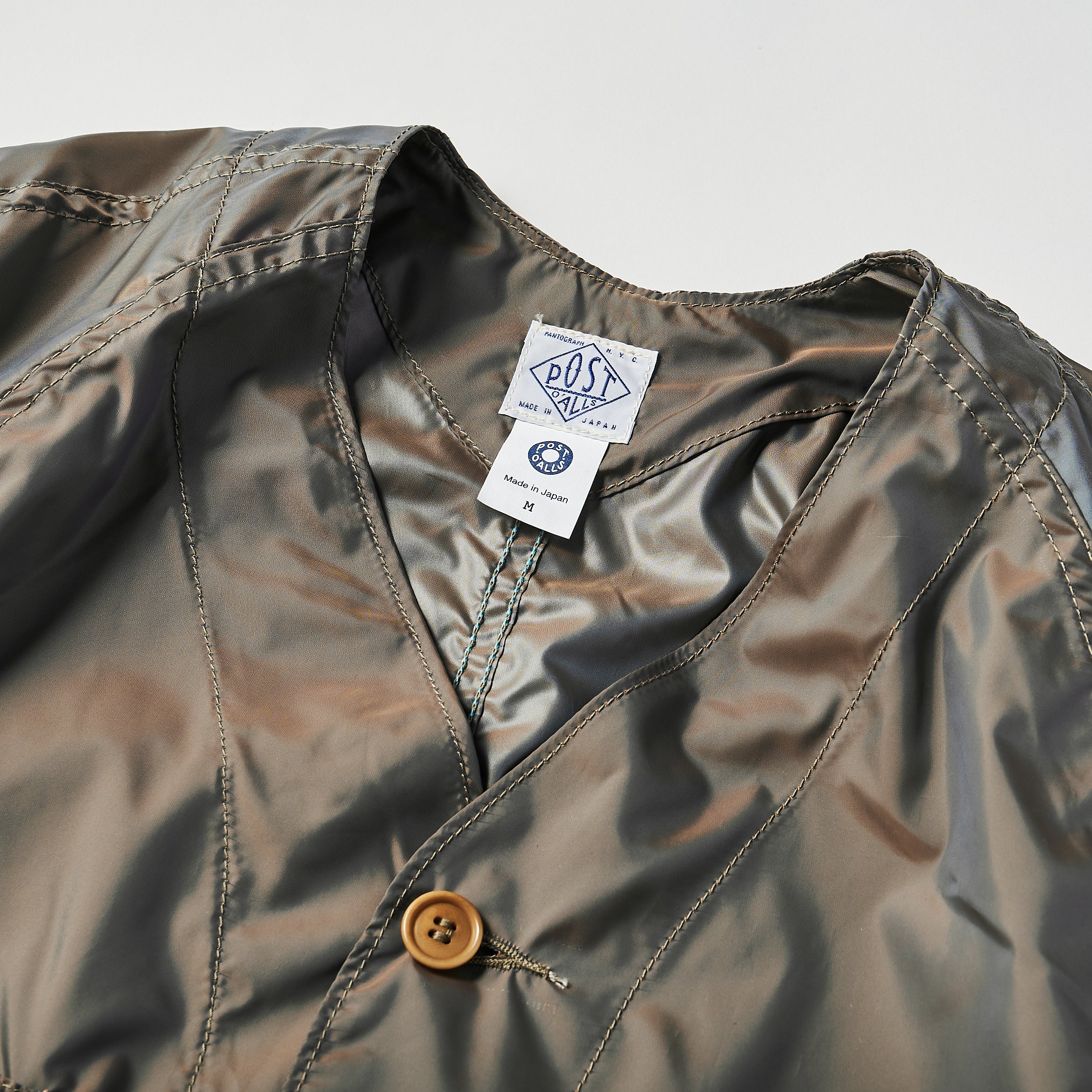 #3103 POST 42 DV PT3 : Poly Taffeta khaki iridescent