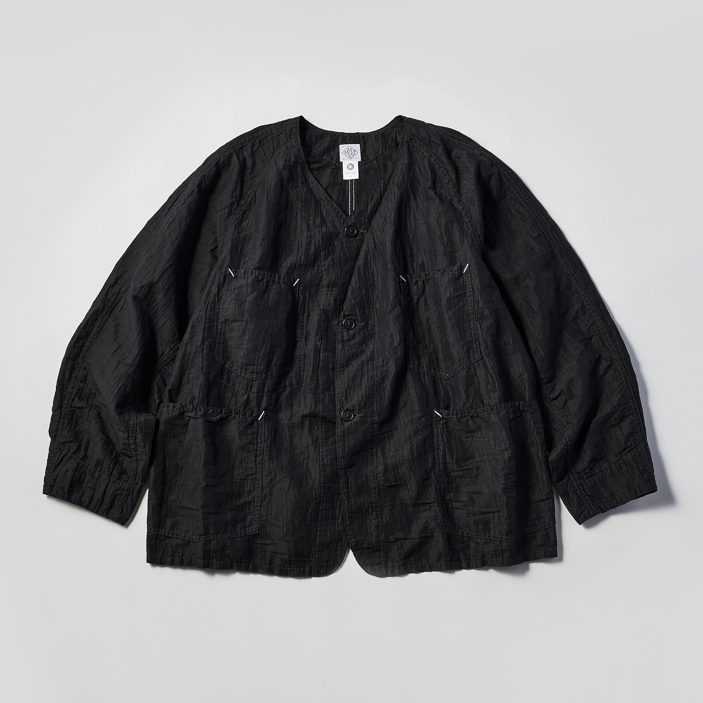 #3103 POST 42 DV CL1 : crinkle linen/cotton charcoal