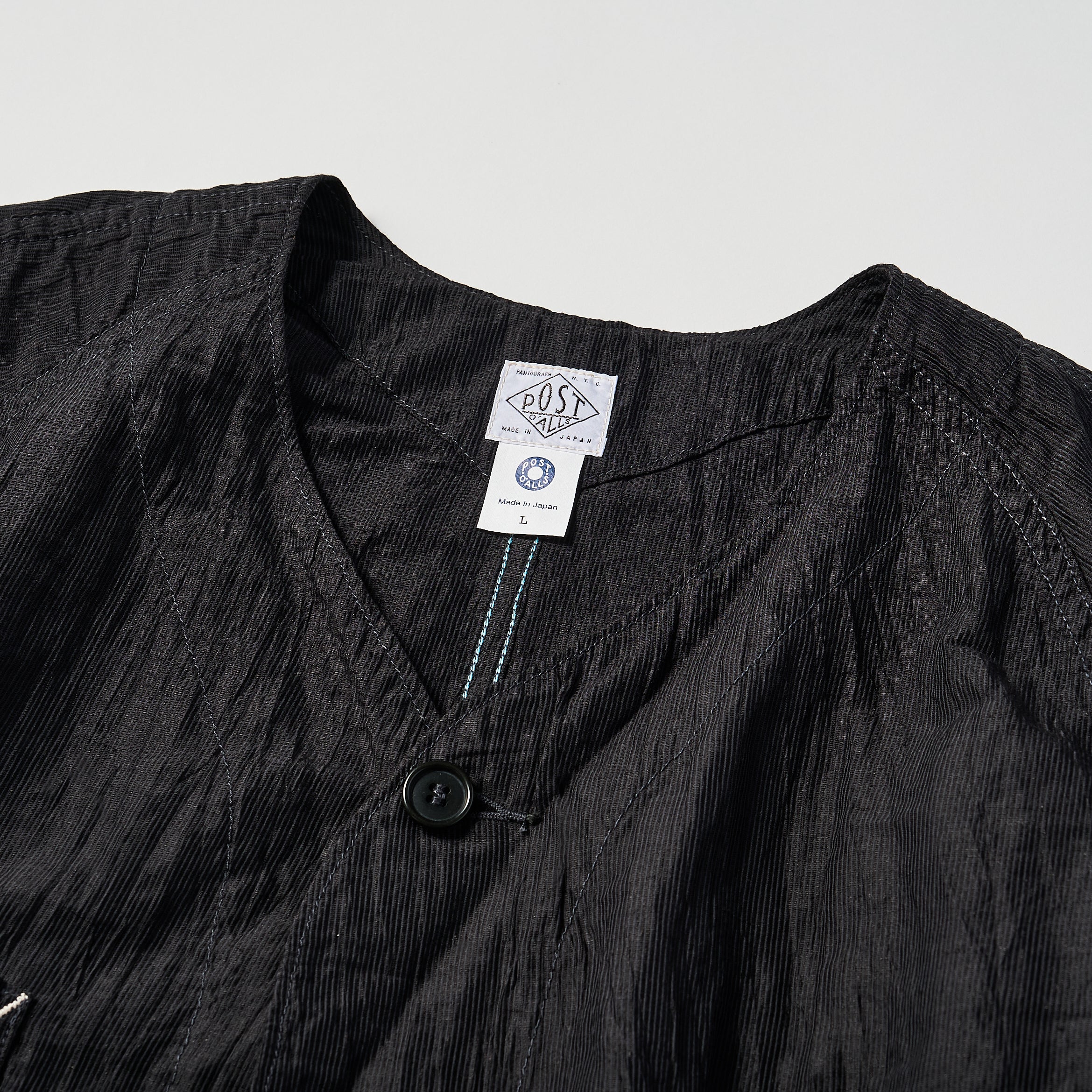 #3103 POST 42 DV CL1 : crinkle linen/cotton charcoal
